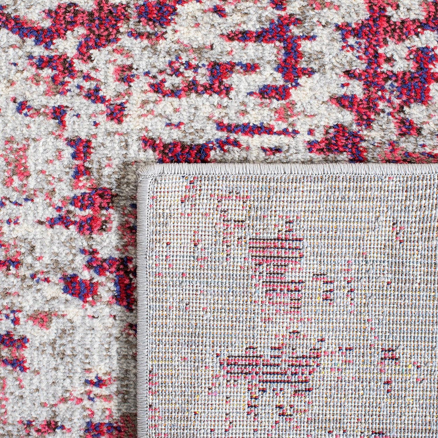 Madison MAD471 Power Loomed Area Rug - Beige/Wine Red - 3'x5' - Safavieh.