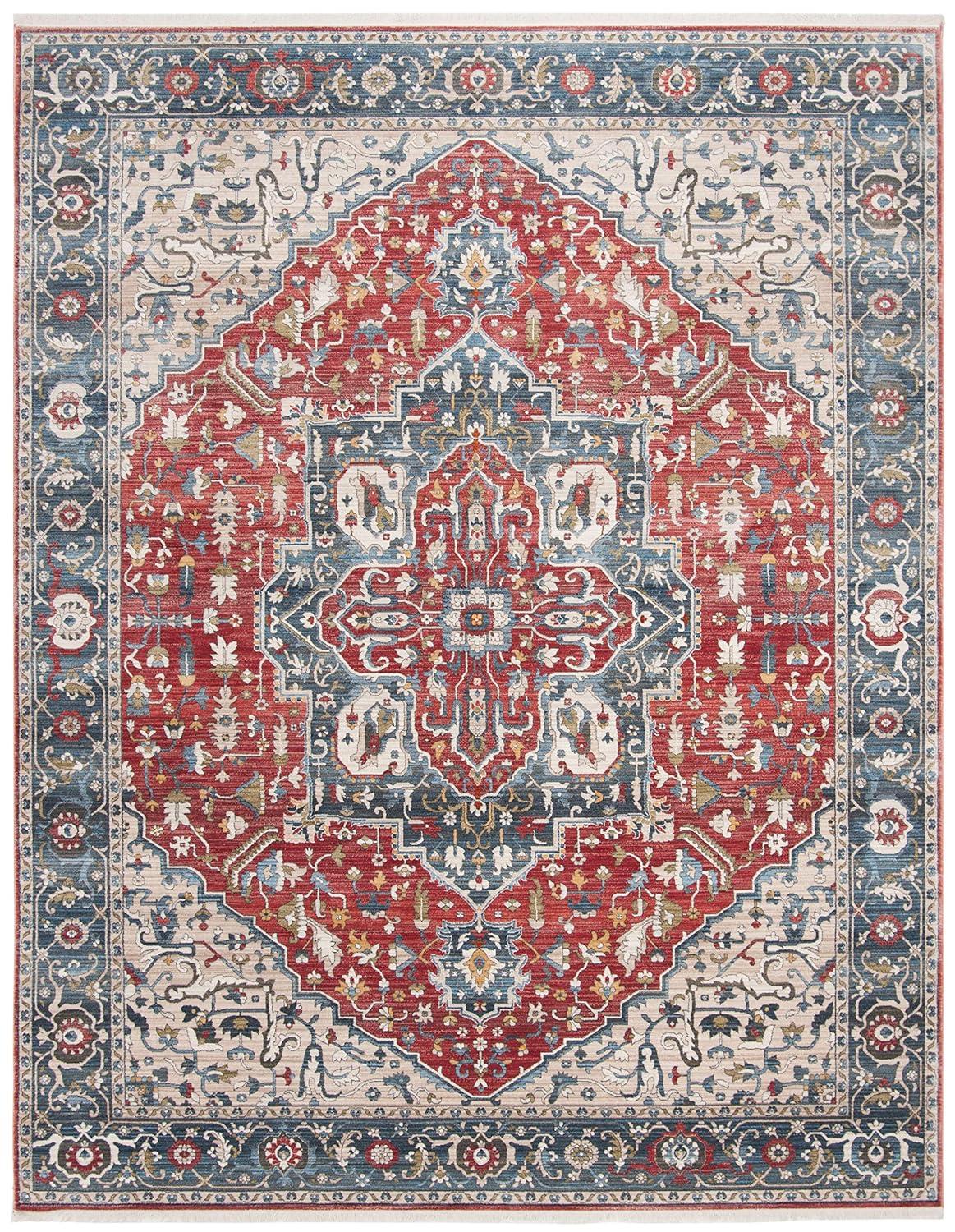 Vintage Persian VTP479 Power Loomed Area Rug - Red/Blue - 8'x10' - Safavieh.