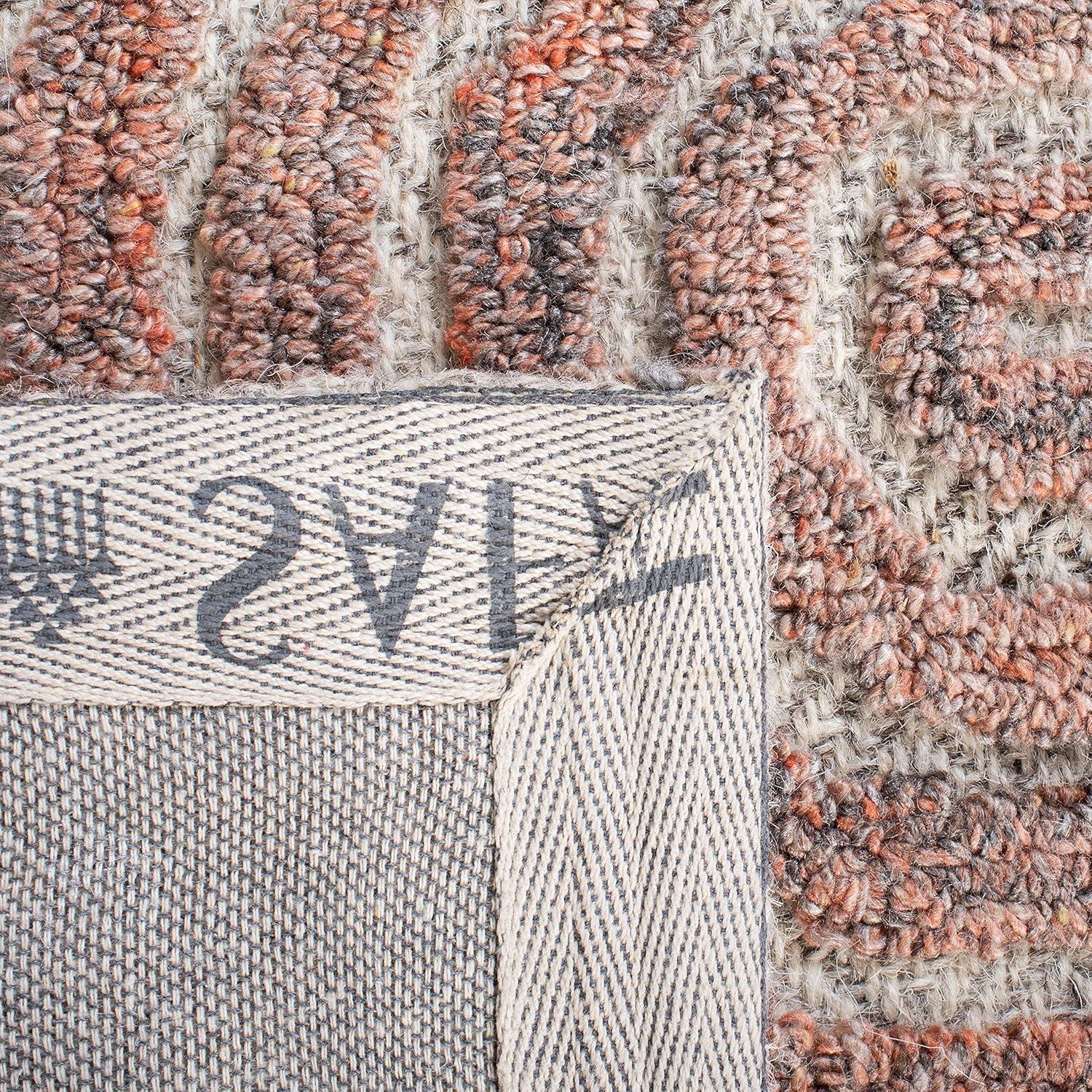Southampton SHA301 Hand Tufted Indoor Area Rug - Rust - 5'x8'- Safavieh