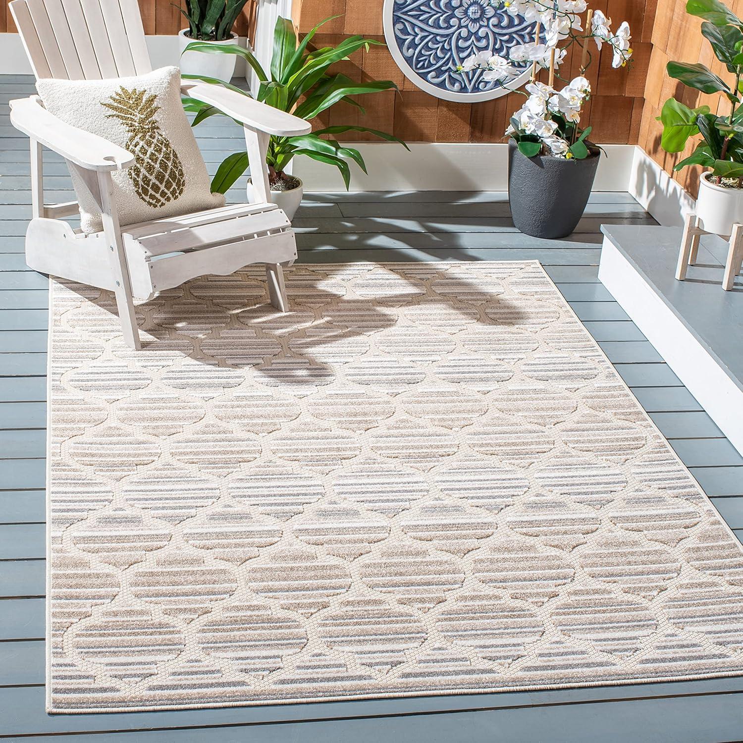 Cabana CBN333 Power Loomed Indoor/Outdoor Area Rug  - Safavieh