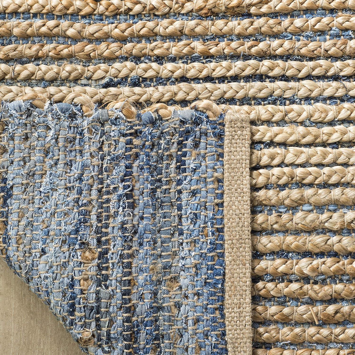 Chupp Hand Woven Jute, Denim Solid Color Rug