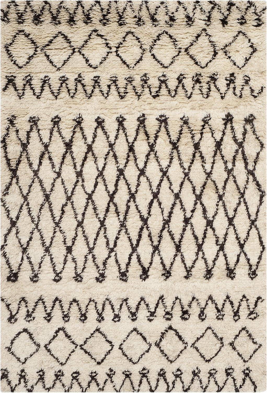 Safavieh CSB851 Casablanca Area Rug-Finish:Ivory/Black,Shape:Shape,Size:Size