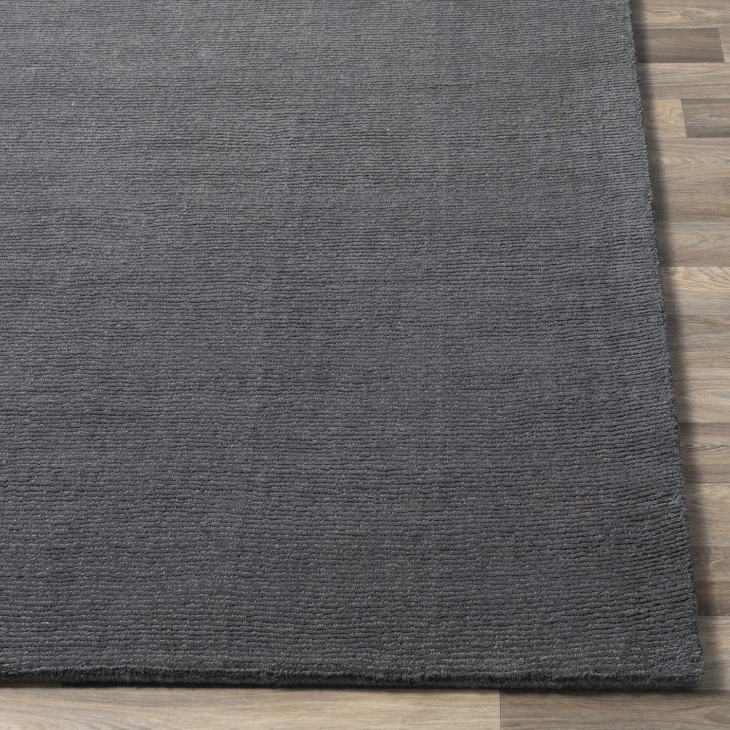 Hauteloom Brockton Solid Black Wool Rug