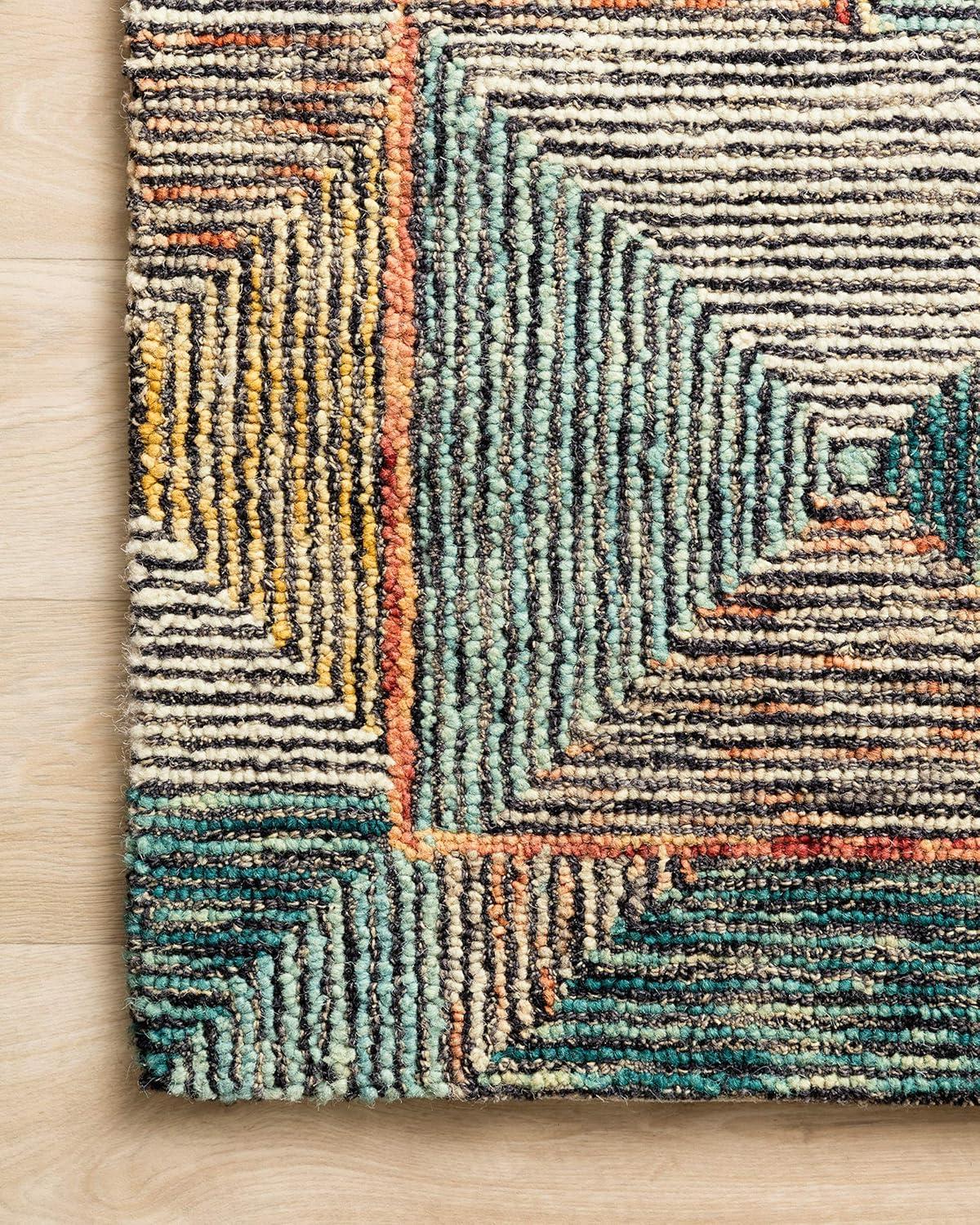 Loloi II Spectrum Geometric Lagoon / Spice Area Rug