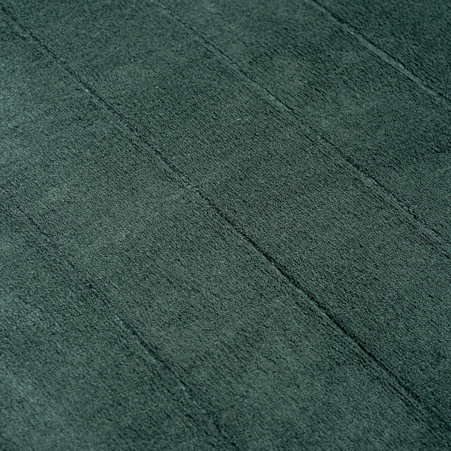 Lavish Home Bathroom Rugs - 2-Piece Memory Foam Bath Mats with Microfiber Top - Non-Slip Absorbent Rugs for Shower, Laundry, or Kitchen (Black)