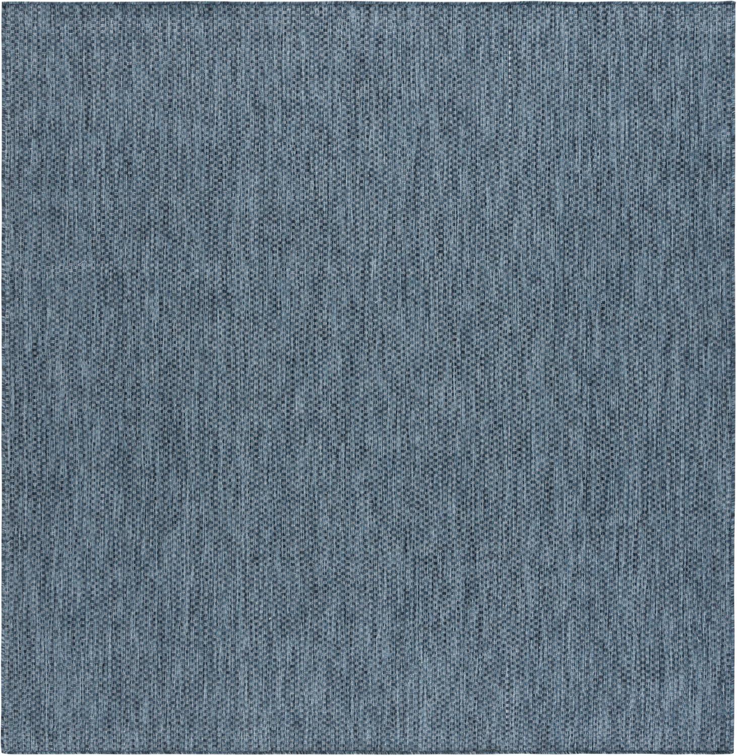 Beach House BHS260 Machine Made Loomed Area Rug - Navy - 6'-7" X 6'-7"  Square - Safavieh