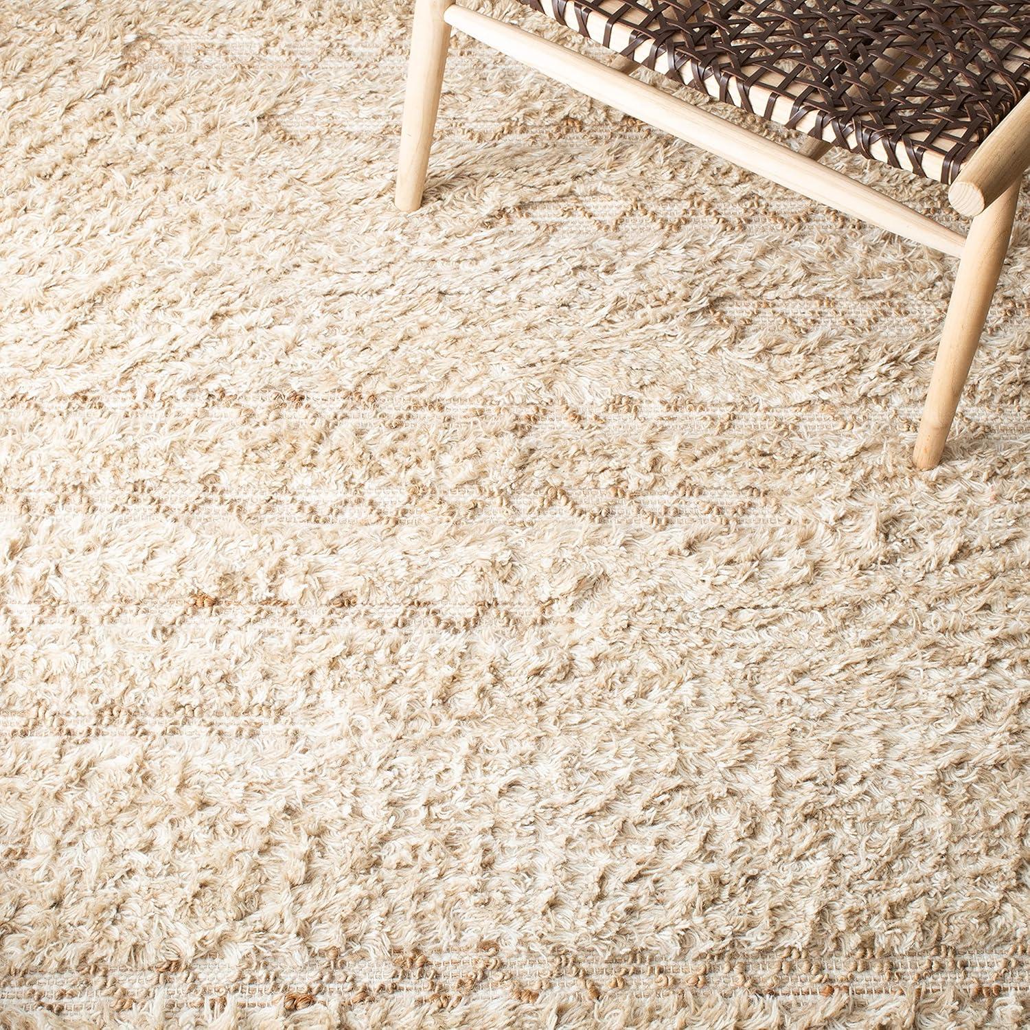 Natura NAT720 Hand Loomed Indoor Area Rug - Beige/Natural - 5'x8' - Safavieh