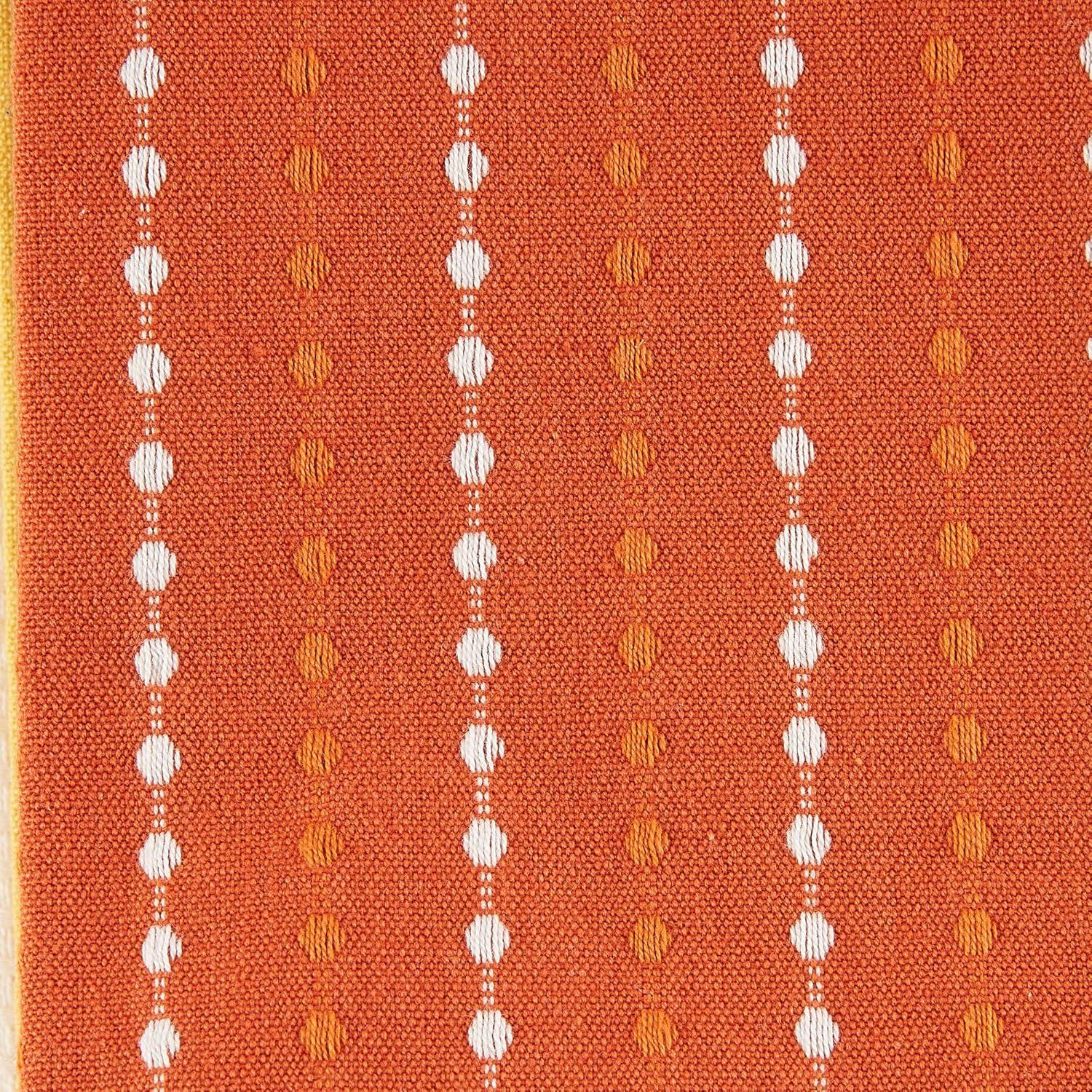 Burnt Orange Harvest Embellished Dishtowel Set/3