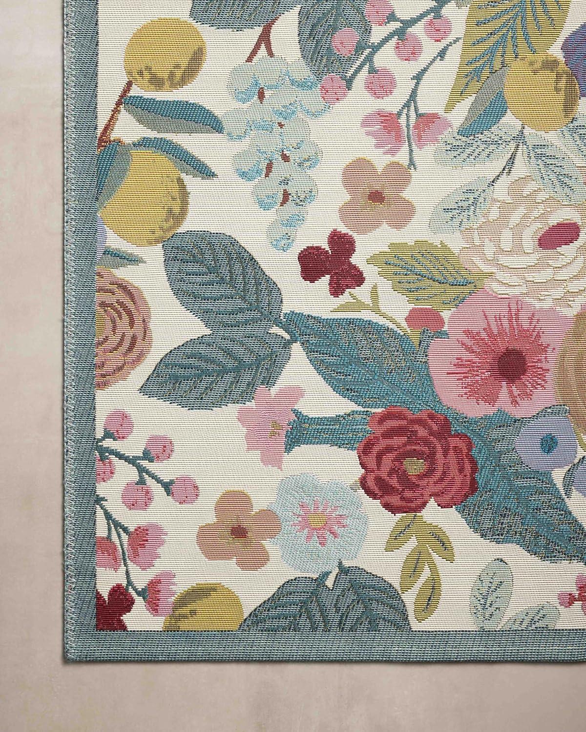 Rifle Paper Co. x Loloi Rifle Paper Co. x Loloi Perennial Rose / Multi Indoor / Outdoor Area Rug