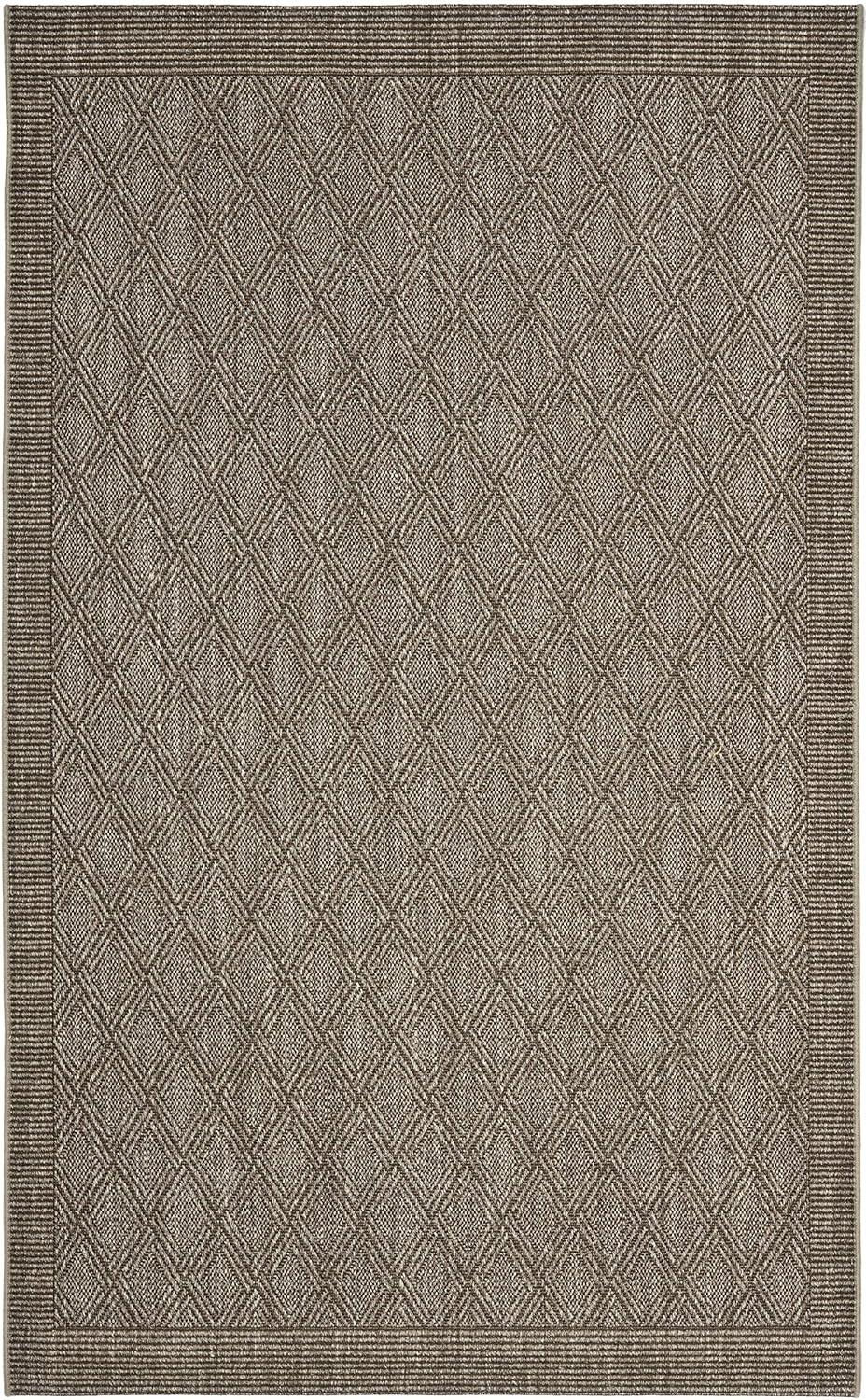 Palm Beach PAB351 Power Loomed Area Rug - Silver - 4'x6' - Safavieh.