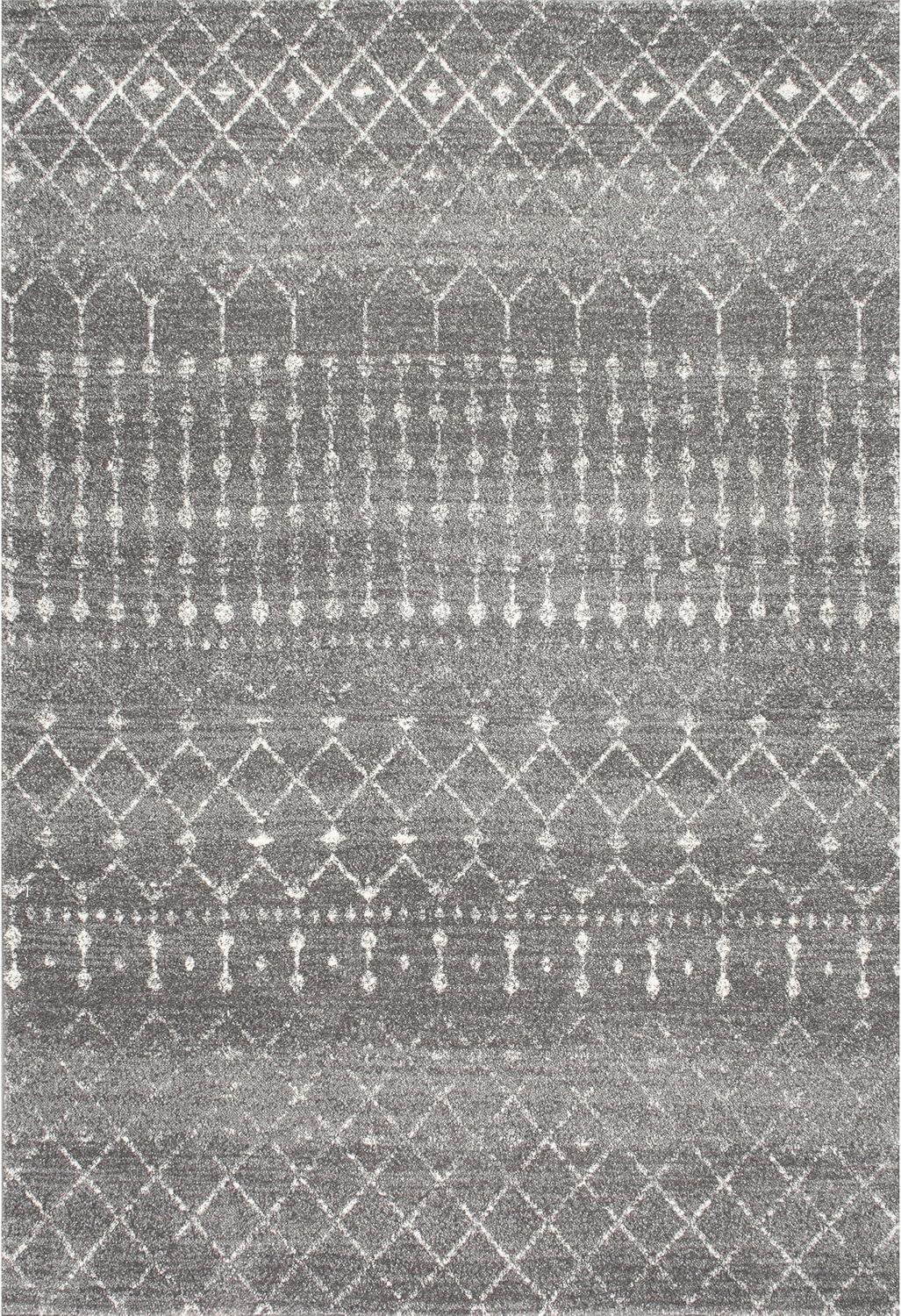 Handmade Dark Gray Square Synthetic Accent Rug - 49"