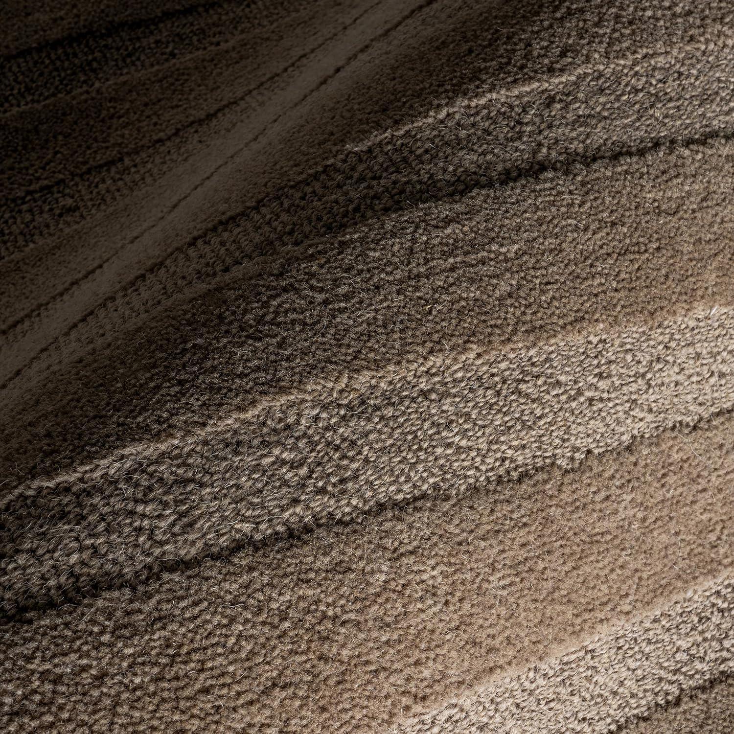 Ebern Designs Vestry Striped Wool Area Rug