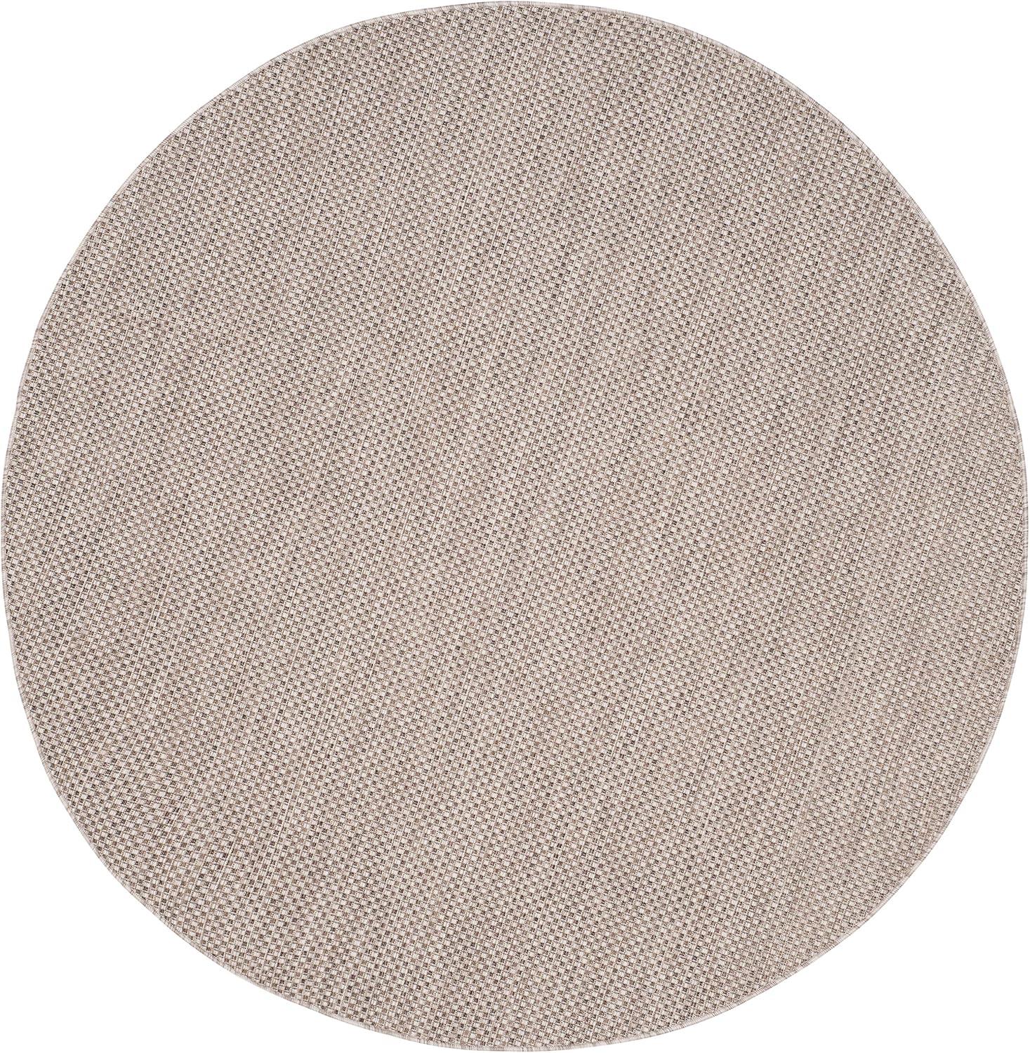 Courtyard CY8521 Power Loomed Indoor/Outdoor Area Rug - Beige/Brown - 5' round - Safavieh.