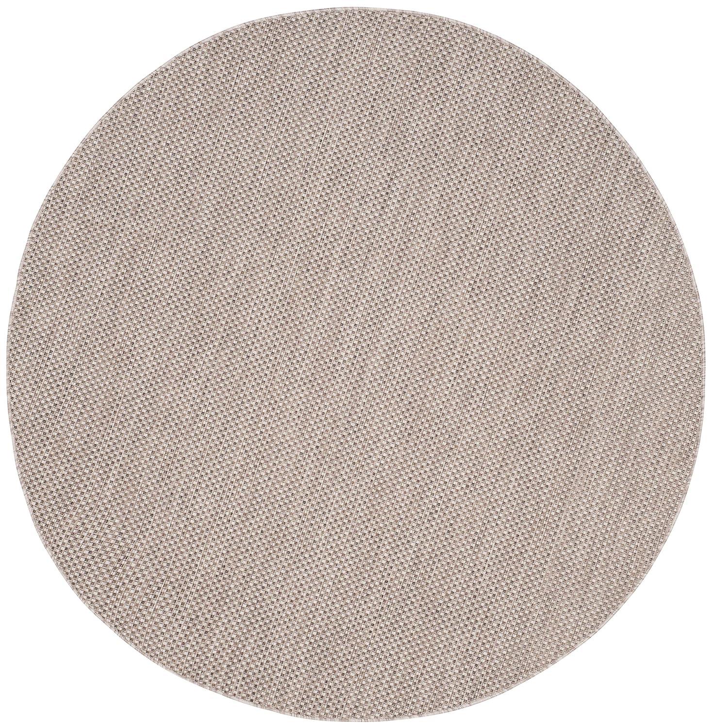 Courtyard CY8521 Power Loomed Indoor/Outdoor Area Rug - Beige/Brown - 5' round - Safavieh.