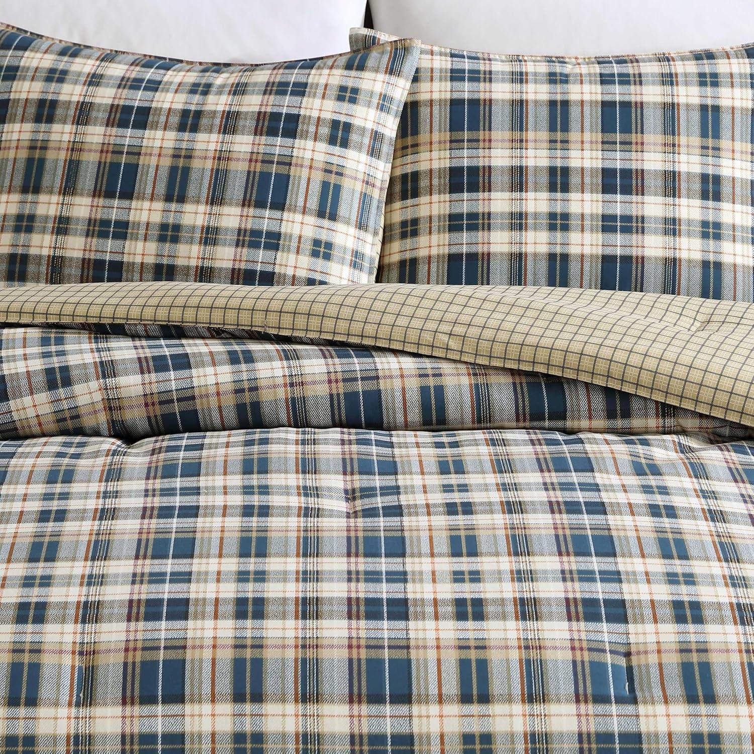 Eddie Bauer Eddie Bauer Port Gamble Indigo Cotton Duvet Cover Set
