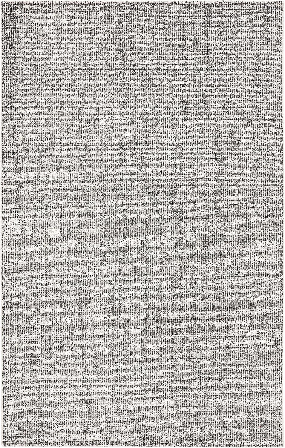 Ebony EBN602 Hand Tufted Indoor Area Rug - Black/Ivory - 4'x6' - Safavieh