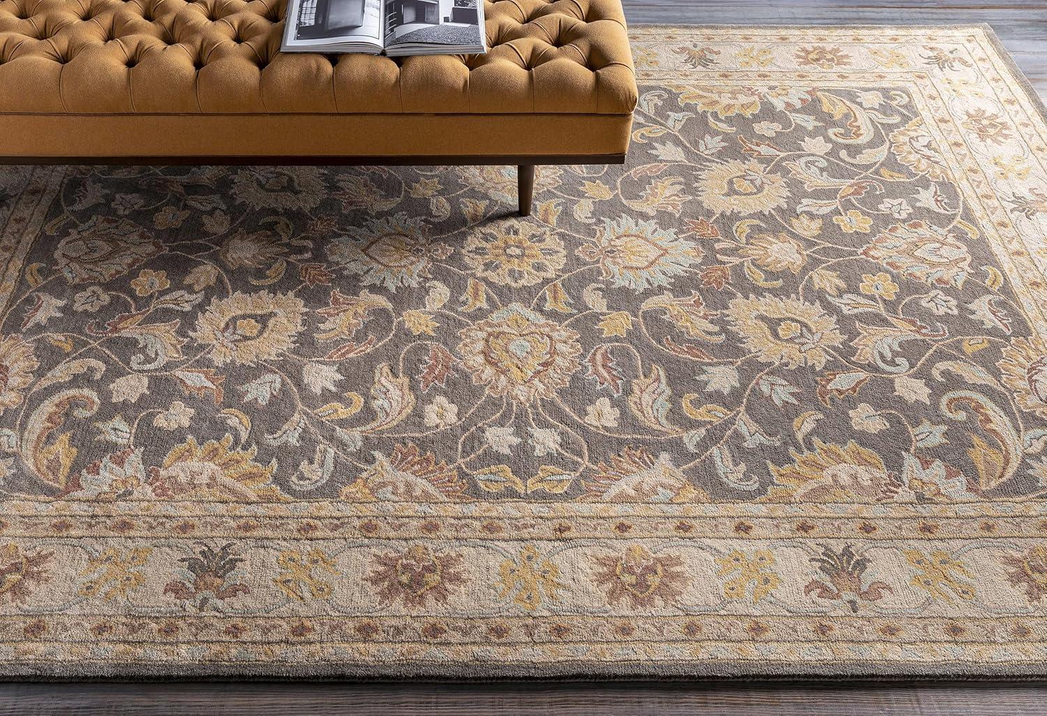 Mark&Day Area Rugs, 9x12 Paris Traditional Khaki Area Rug (9' x 12')