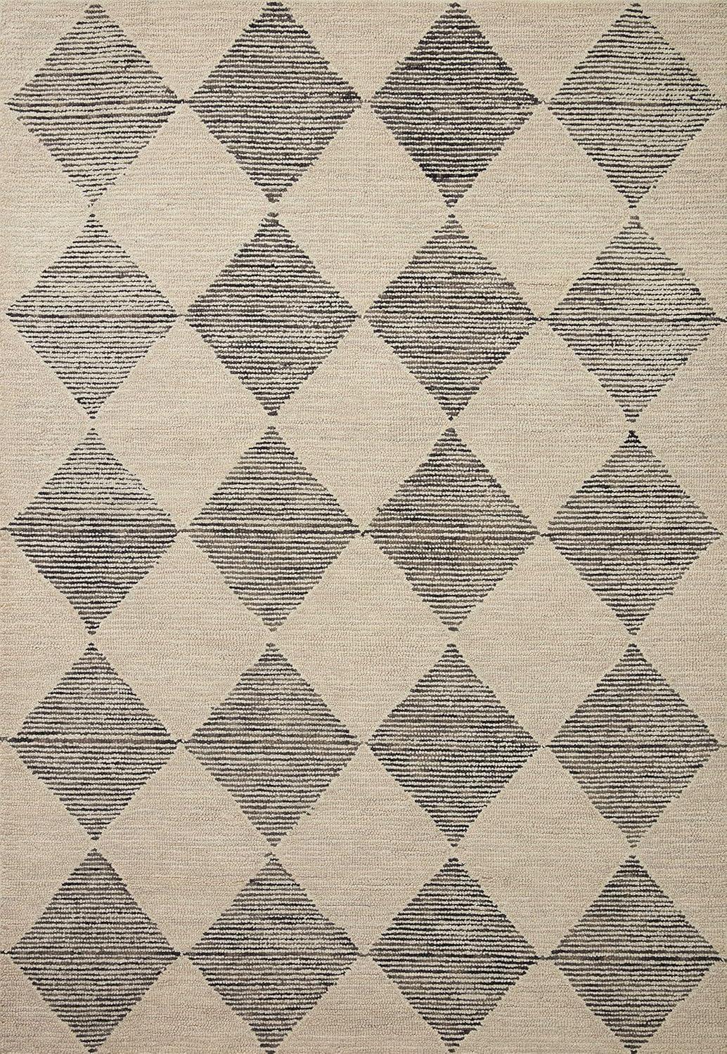 Francis Wool Beige/Charcoal Rug