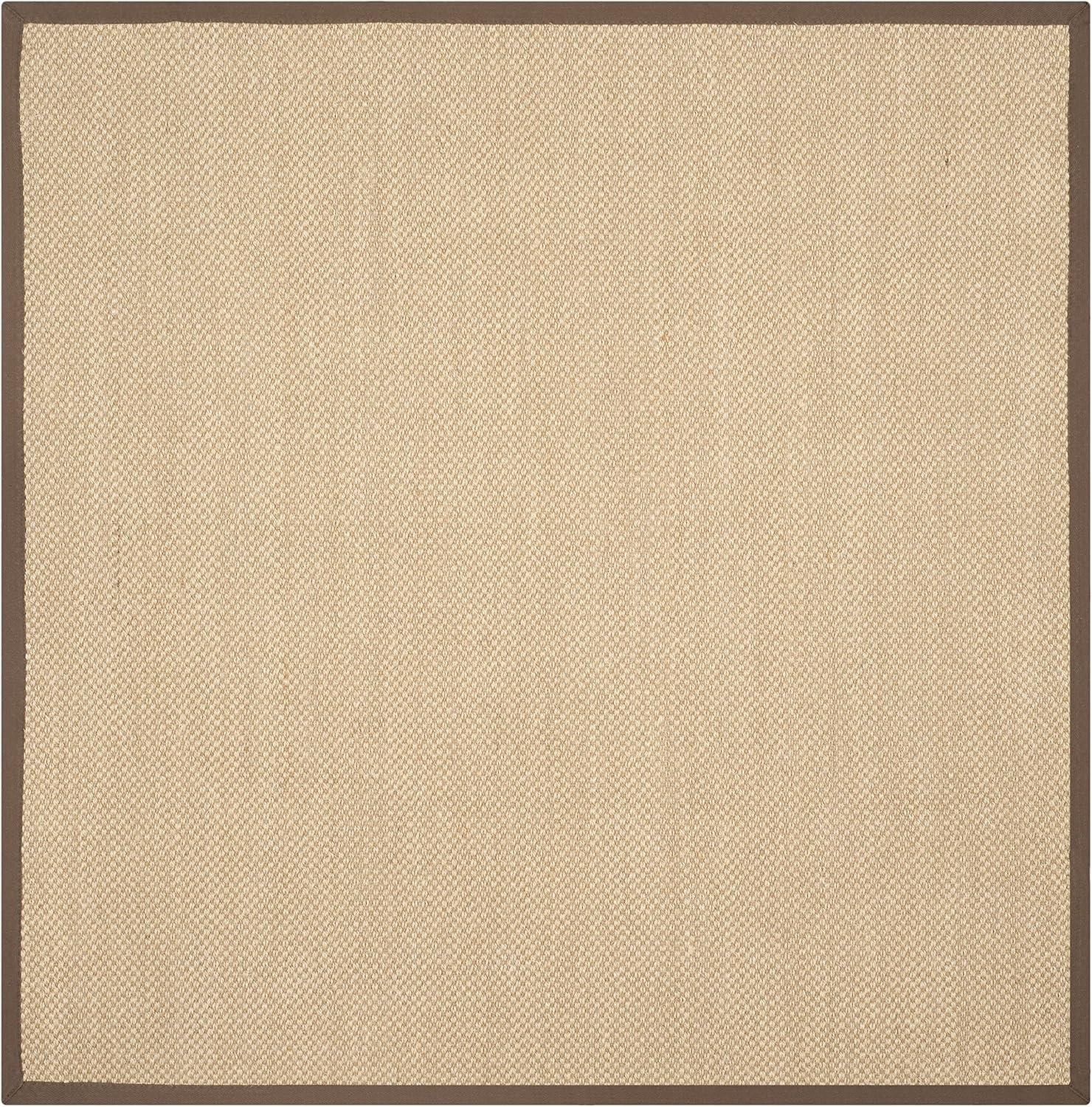 SAFAVIEH Natural Fiber Collection NF141C Maize/Brown Rug