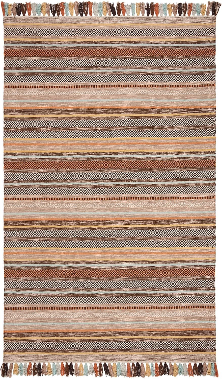 Montauk MTK901 Hand Woven Indoor Area Rug - Brown/Multi - 5'x8' - Safavieh.