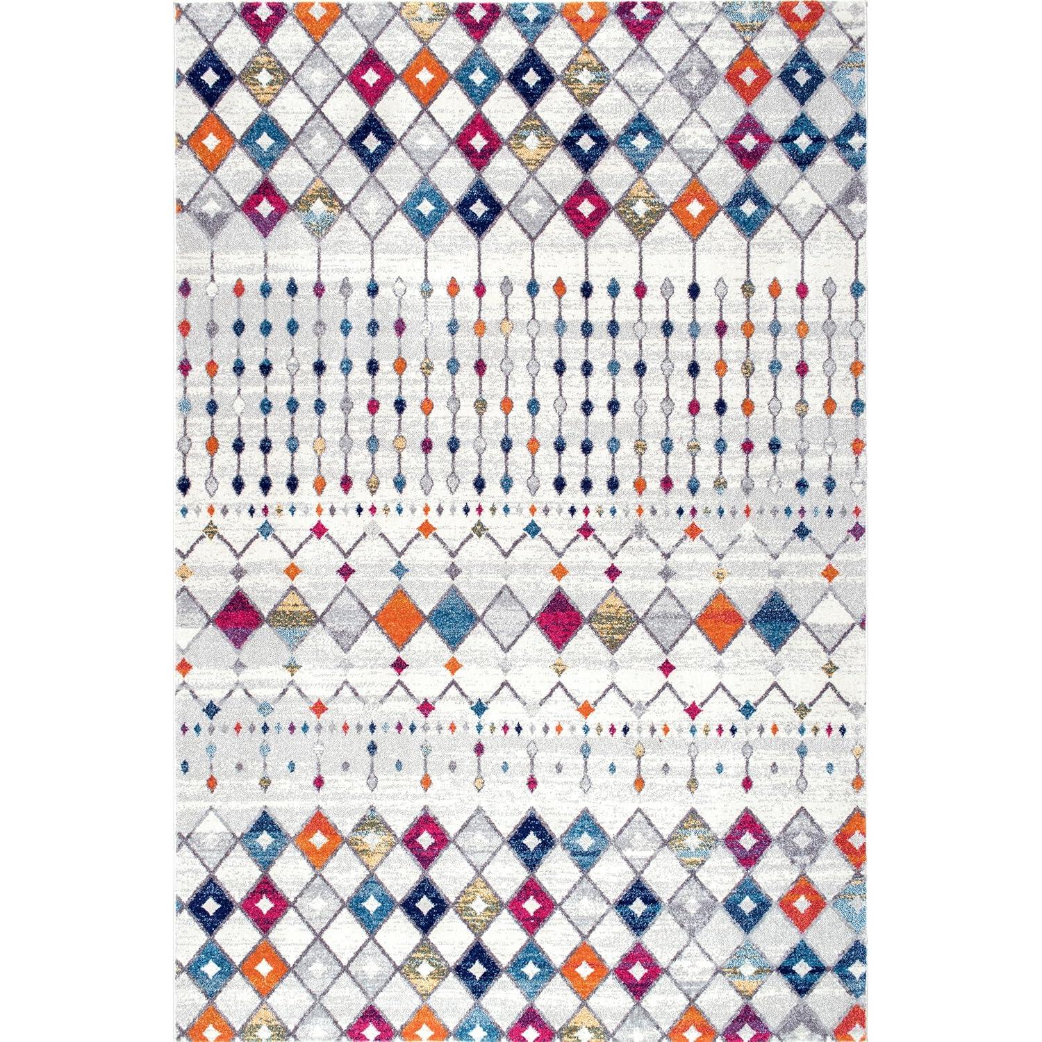 nuLOOM Moroccan Blythe Multicolor 2' x 3' Transitional Area Rug