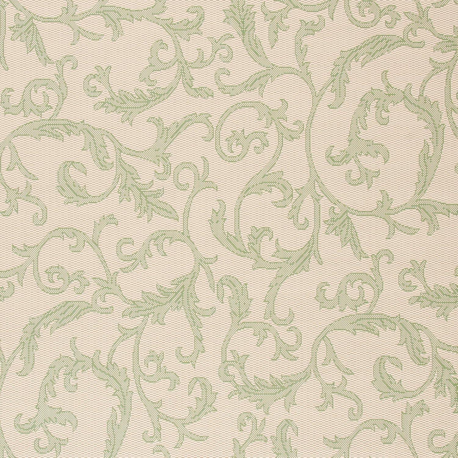 Courtyard CY2653 Power Loomed Indoor and Outdoor Accent Rug - Natural/Olive - 2'7"x5' - Safavieh