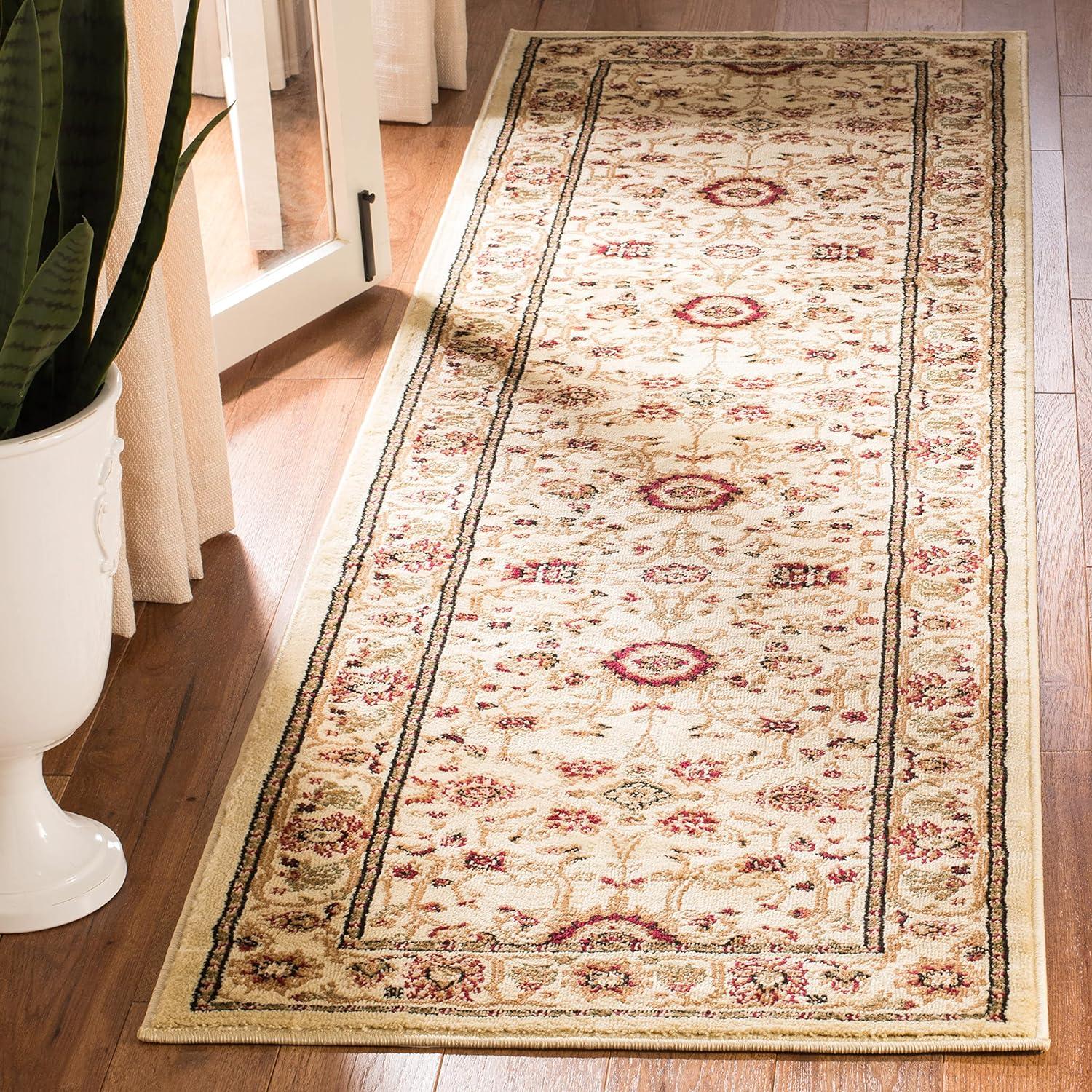 SAFAVIEH Lyndhurst Victoria Traditional Floral Runner Rug, Ivory, 2'3" x 6'