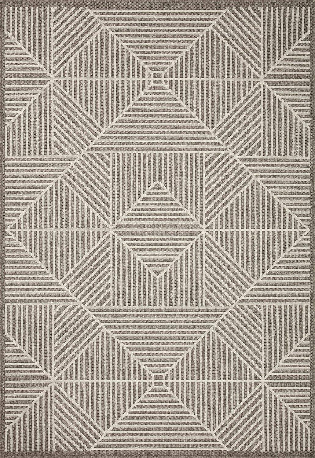 Loloi II Rainier Oriental Natural / Ivory 5'-3" x 7'-7" Area Rug