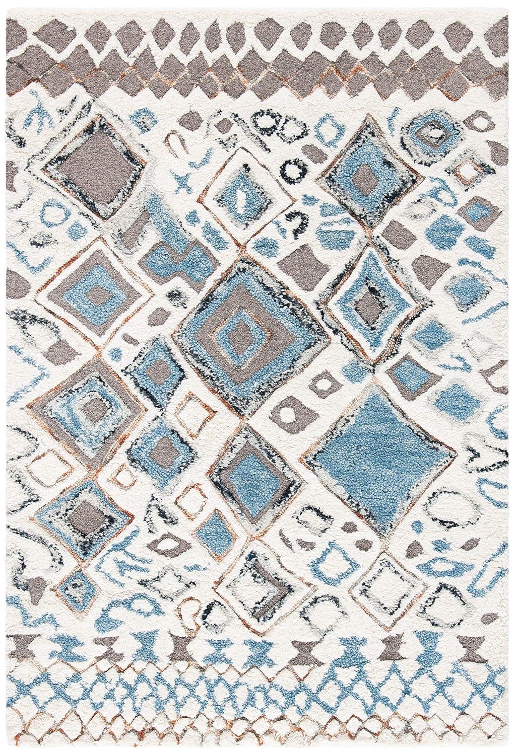 Adelone Shag Hand Tufted Wool Southwestern Rug