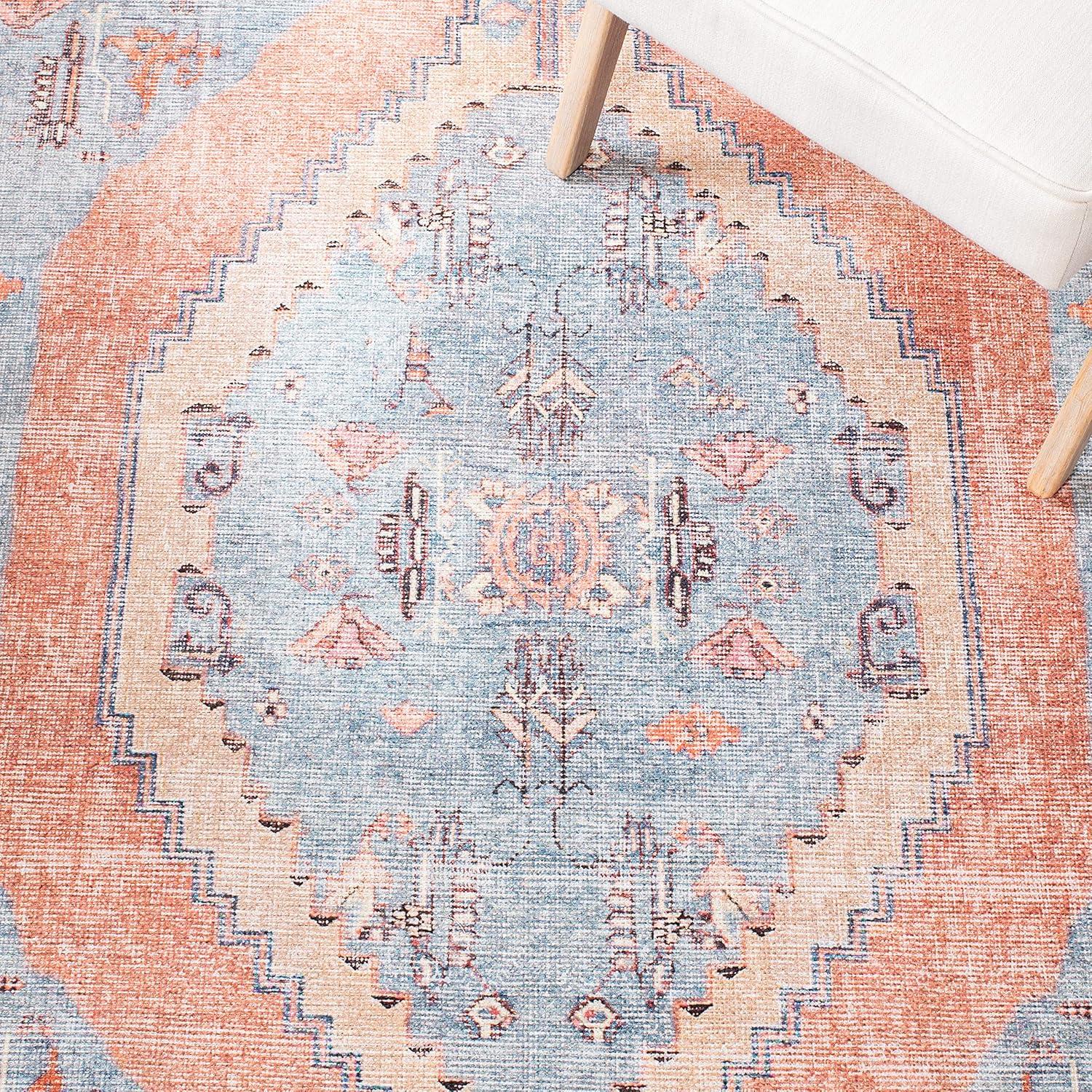 SAFAVIEH Serapi Collection SEP356J Light Blue / Beige Rug