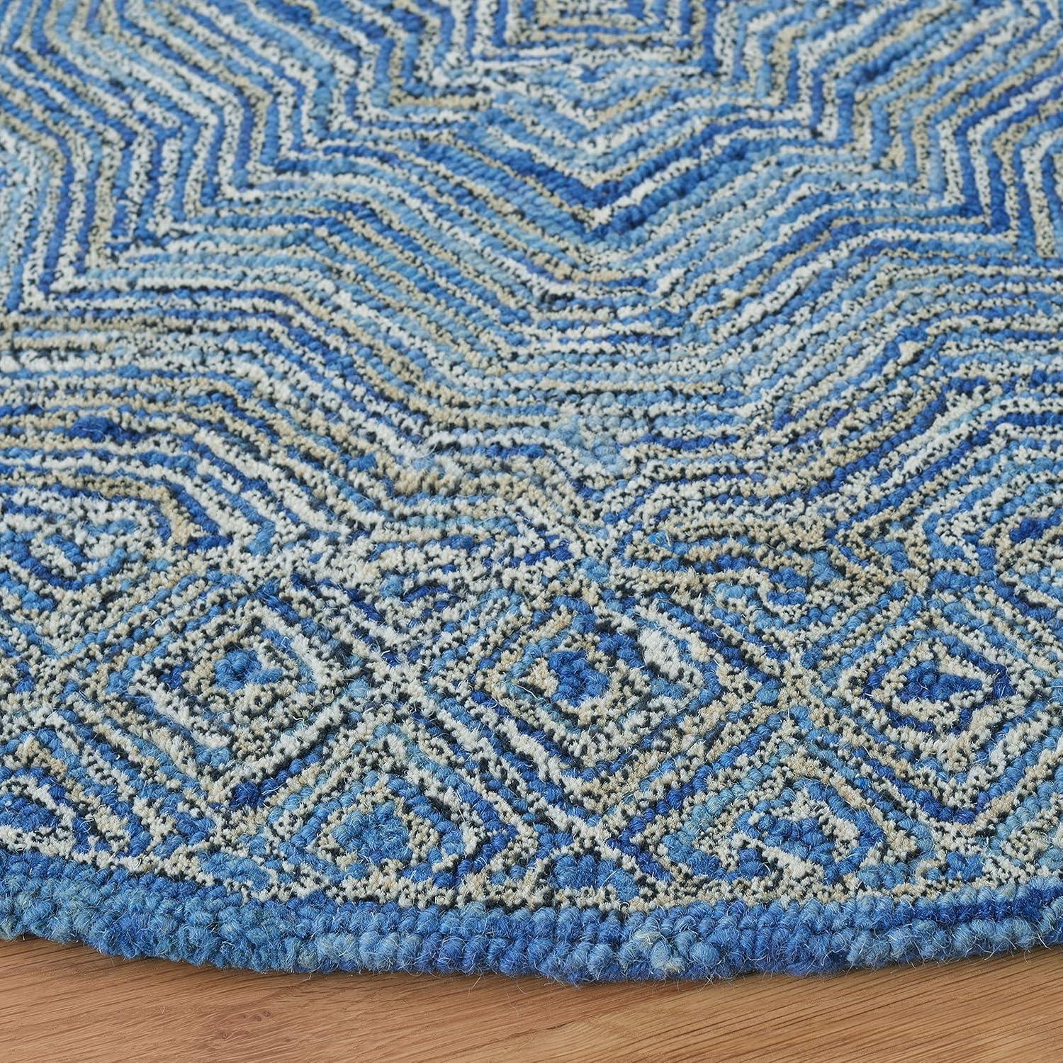 Micro-Loop MLP975 Hand Tufted Runner Rug - Blue - 2'3"x9' - Safavieh.