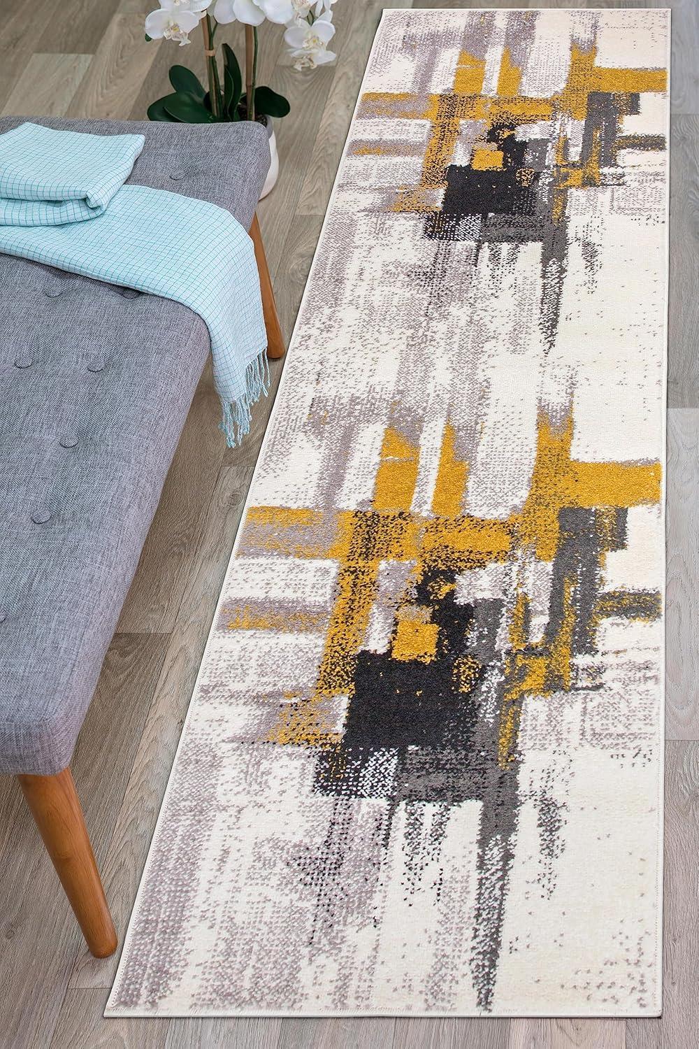 World Rug Gallery Contemporary Modern Abstract Area Rug