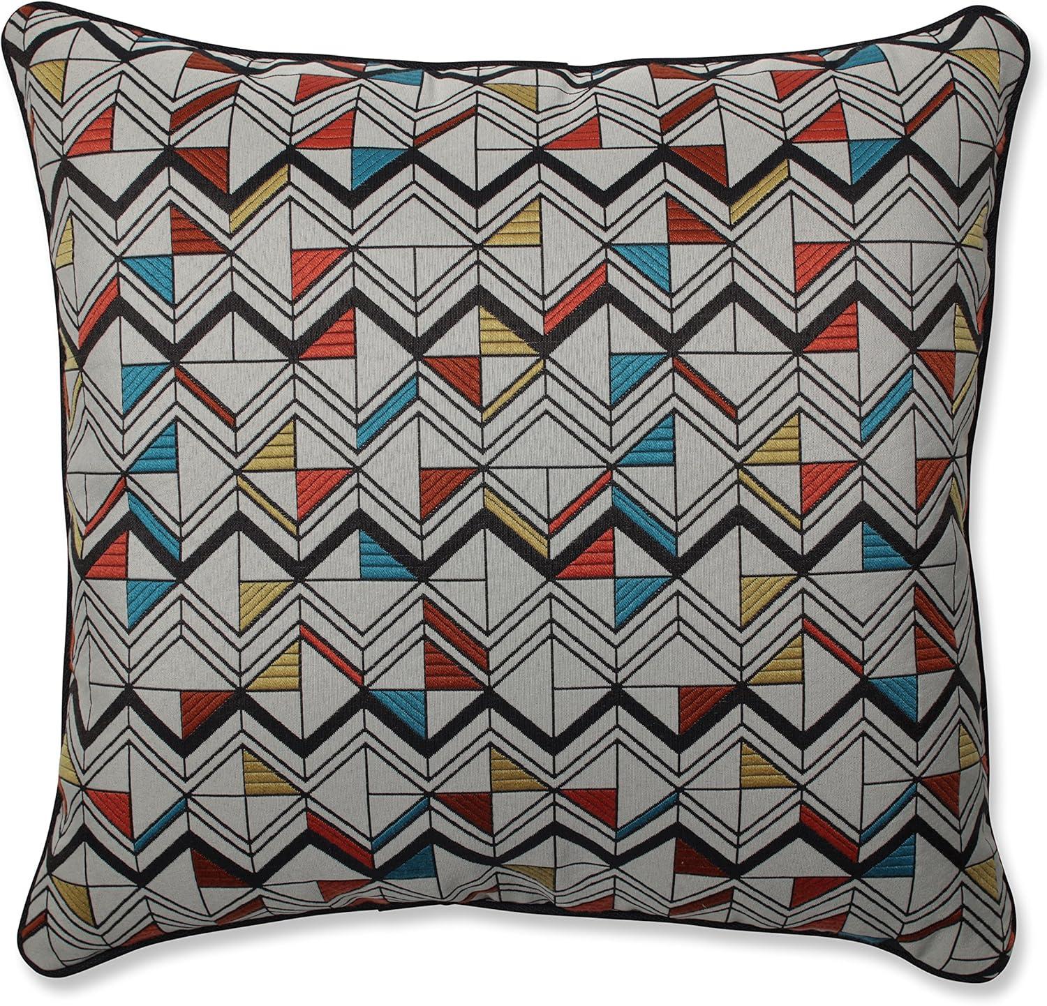 Pillow Perfect Basenji Tangerine Reversible Throw Pillow