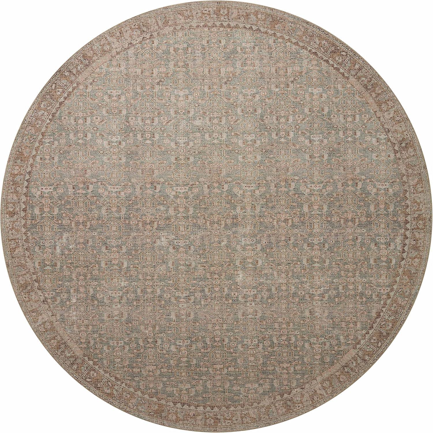 Sage & Bark Square Low-Pile Traditional Area Rug, 18" x 18"