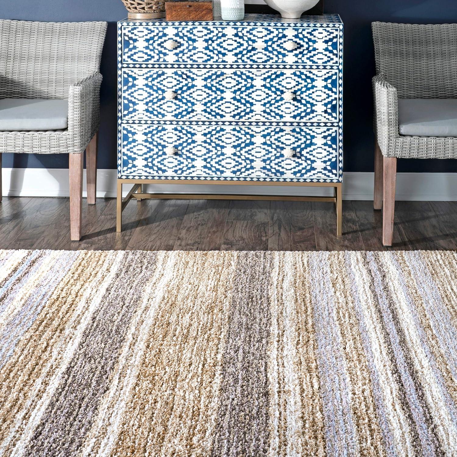 8'x10' Drey Ombre Shag Area Rug Denim - nuLOOM