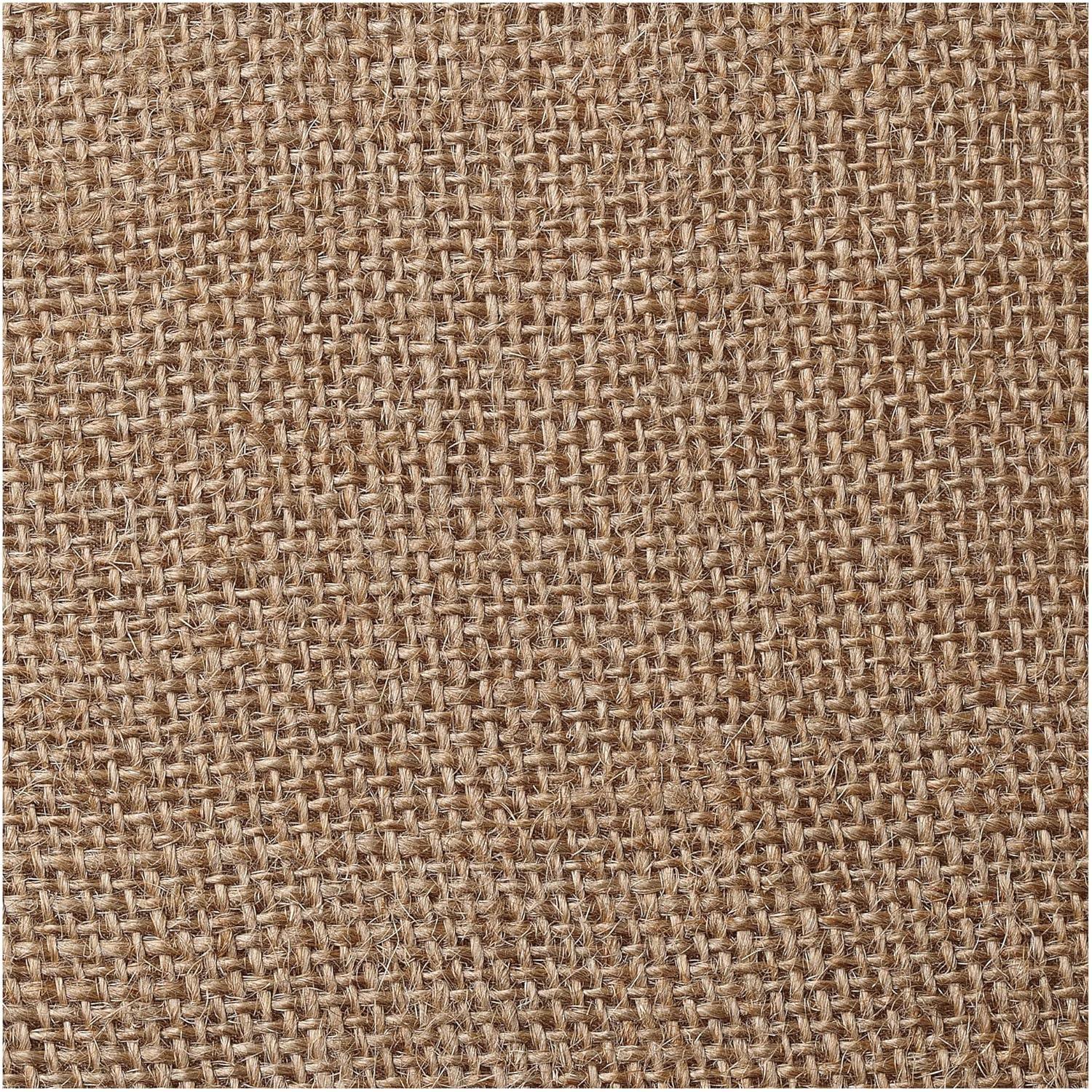 Springcrest Natural Burlap Medium Drum Lamp Shade 13" Top x 16" Bottom x 11" Slant x 10.75" High (Spider) Replacement with Harp and Finial
