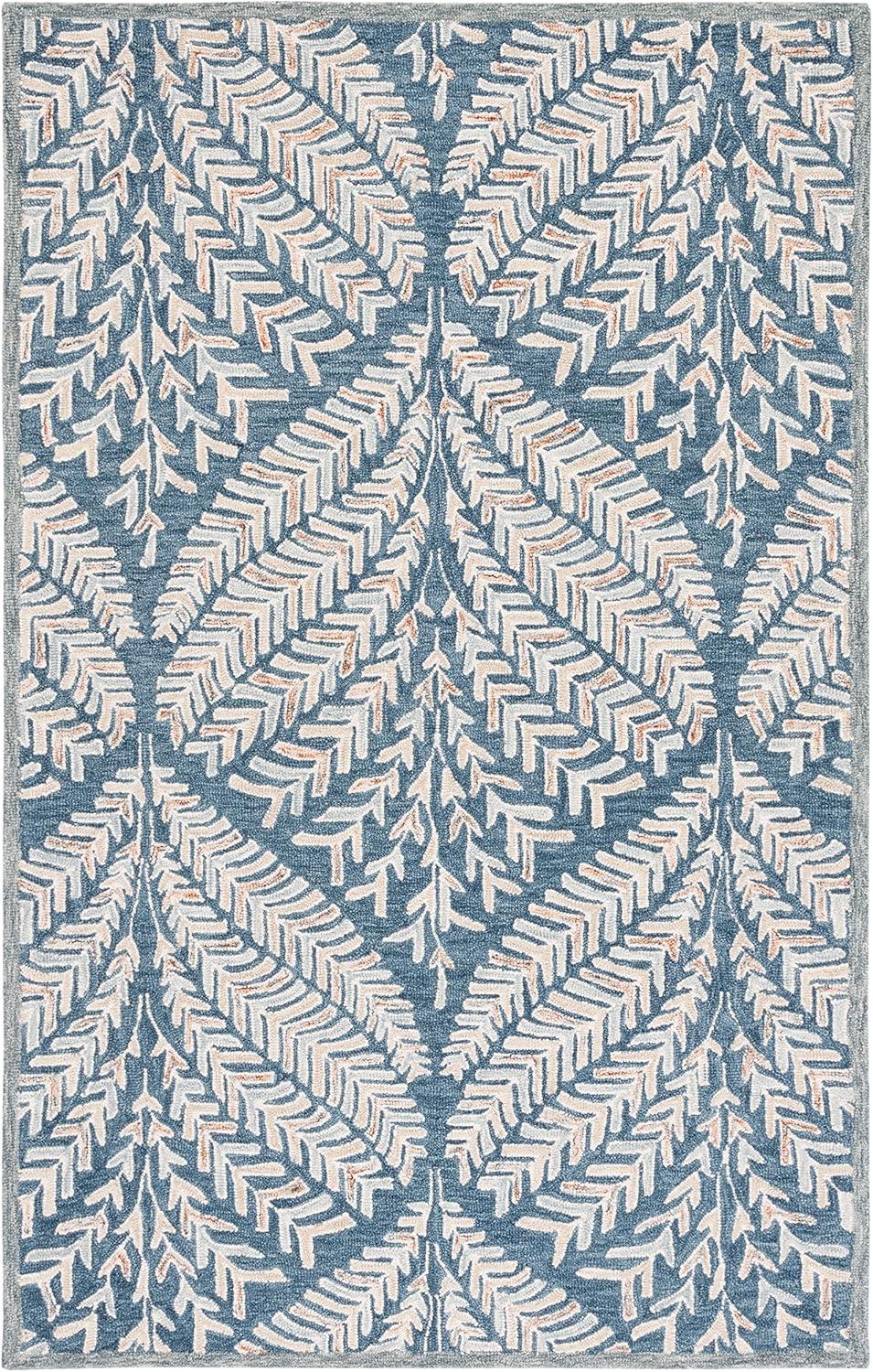 Chaithra Hand Tufted Wool Floral Rug