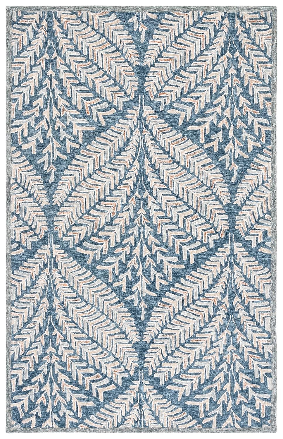 Chaithra Hand Tufted Wool Floral Rug
