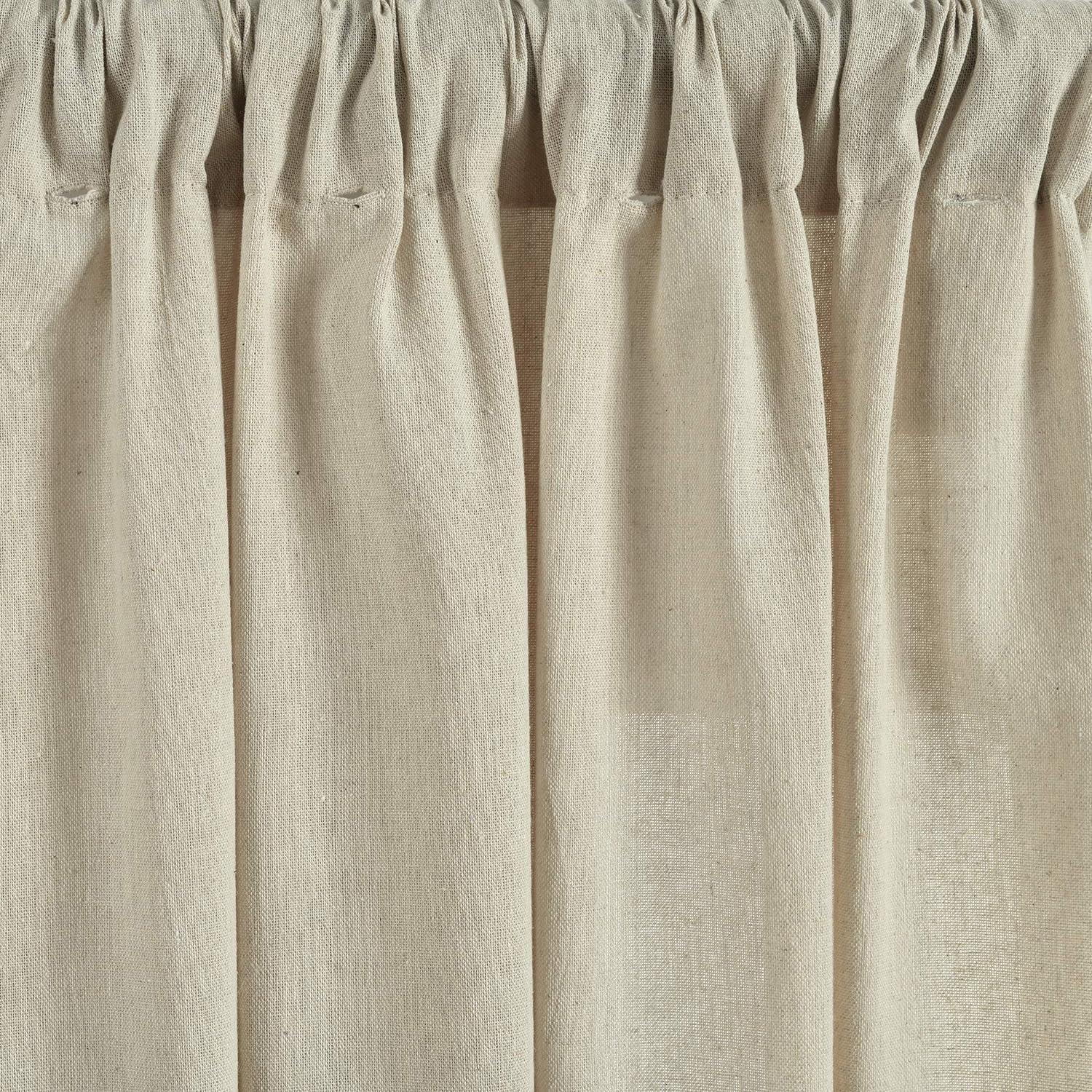 Lush Decor Tassel Window Solid Cotton Blend Semi-Sheer Rod Pocket Single Curtain Panel
