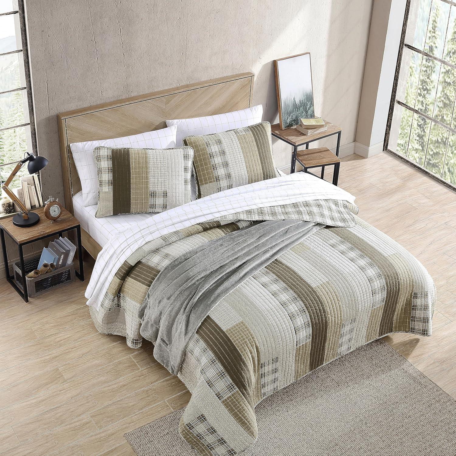 Eddie Bauer Fairview Cotton Reversible Quilt Set