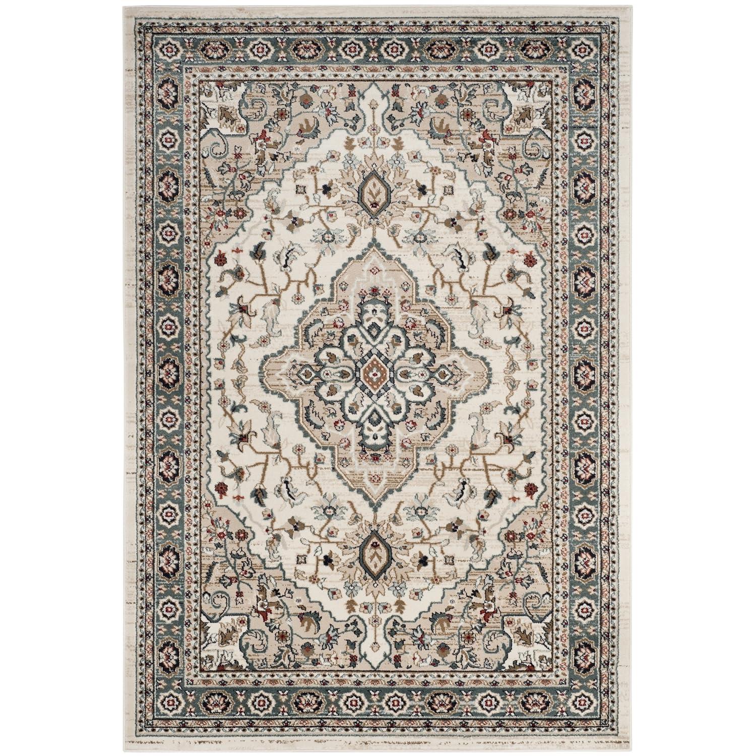 Lyndhurst LNH338 Power Loomed Area Rug - Cream/Beige - 6'x9' - Safavieh.