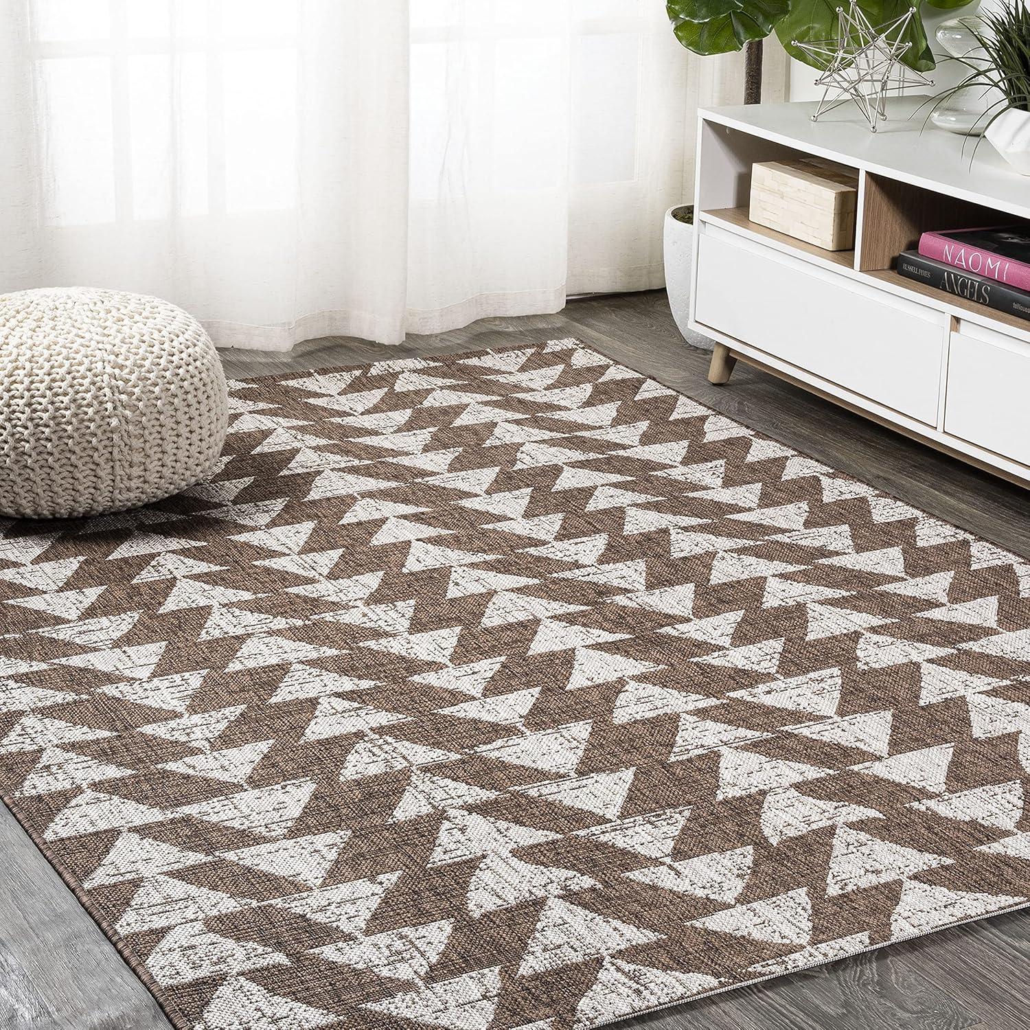 Andratx Modern  Geometric Indoor/Outdoor Area Rug - JONATHAN Y