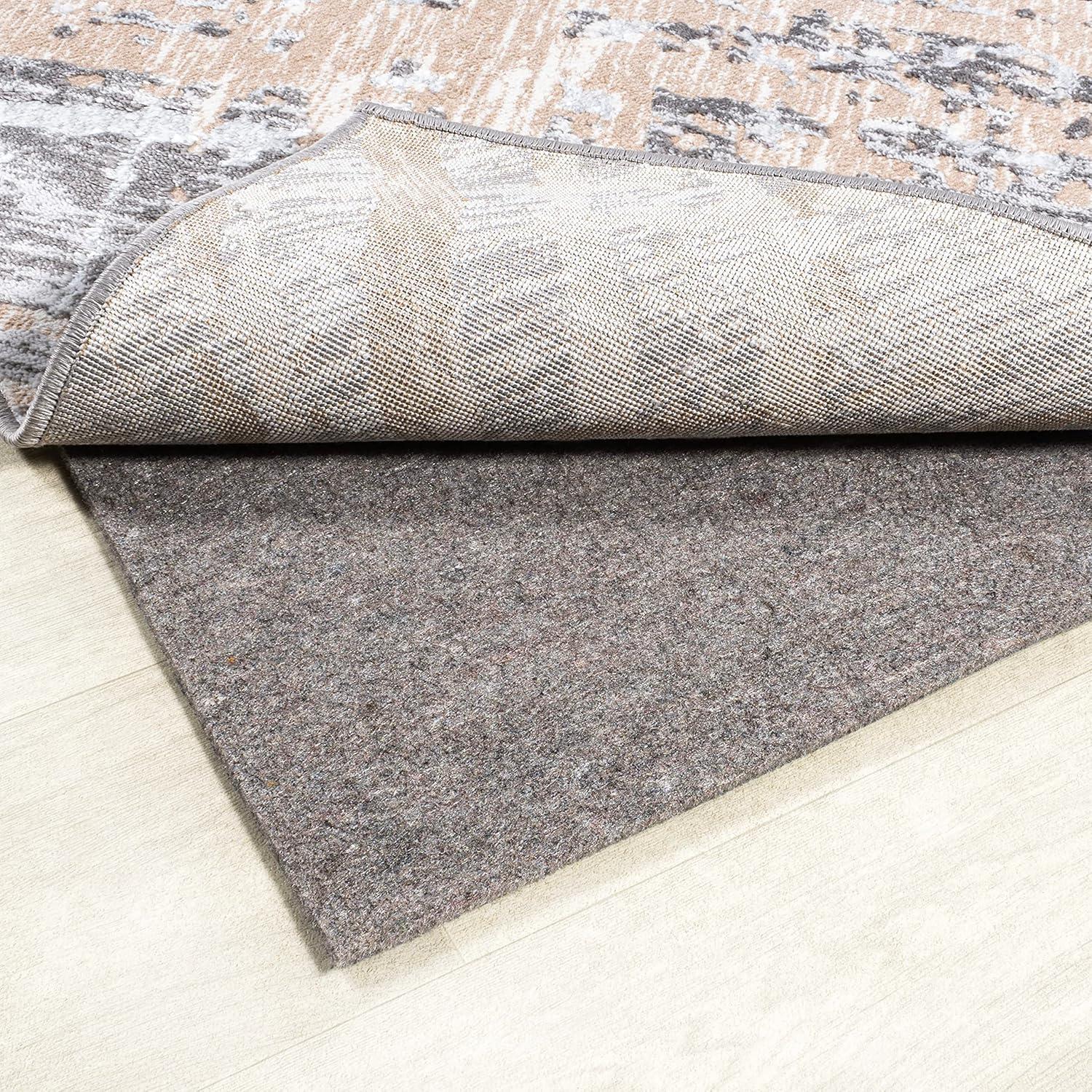 JONATHAN Y Comfort Plus Gray/Brown 9 ft. x 12 ft. Rug Pad