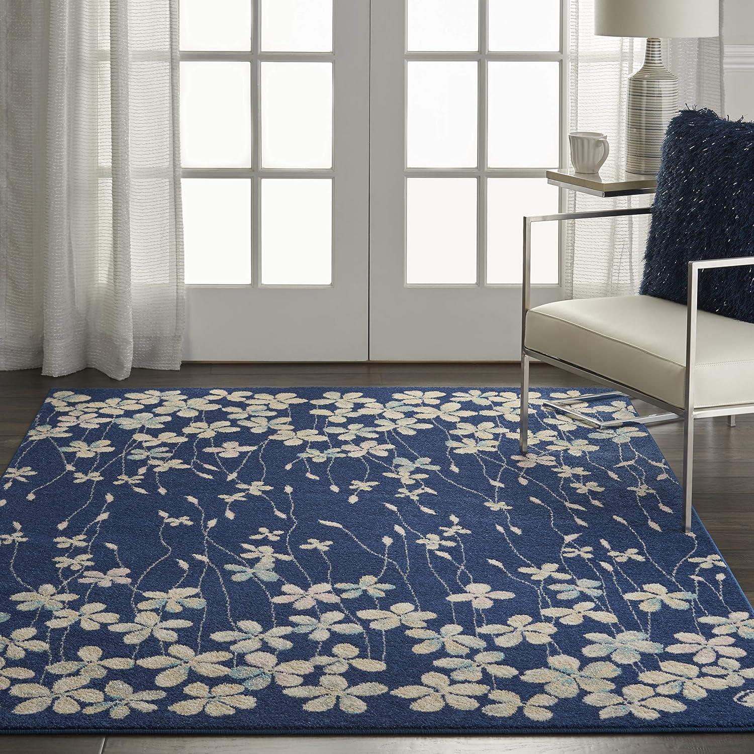 Nourison Tranquil Bohemian Botanical Bloom Area Rug