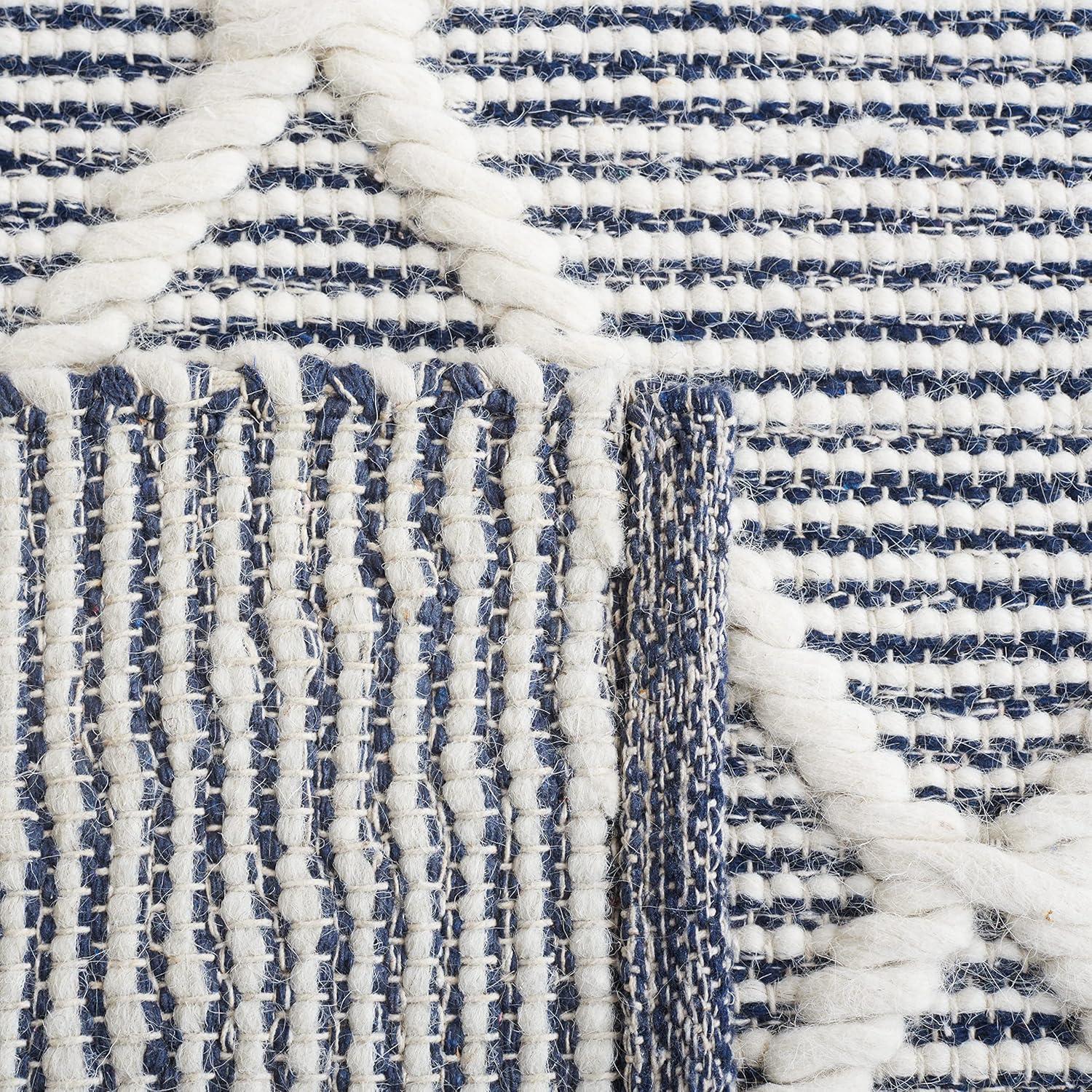 Natura NAT832 Hand Woven Area Rug - Navy/Ivory - 4'x6' - Safavieh.