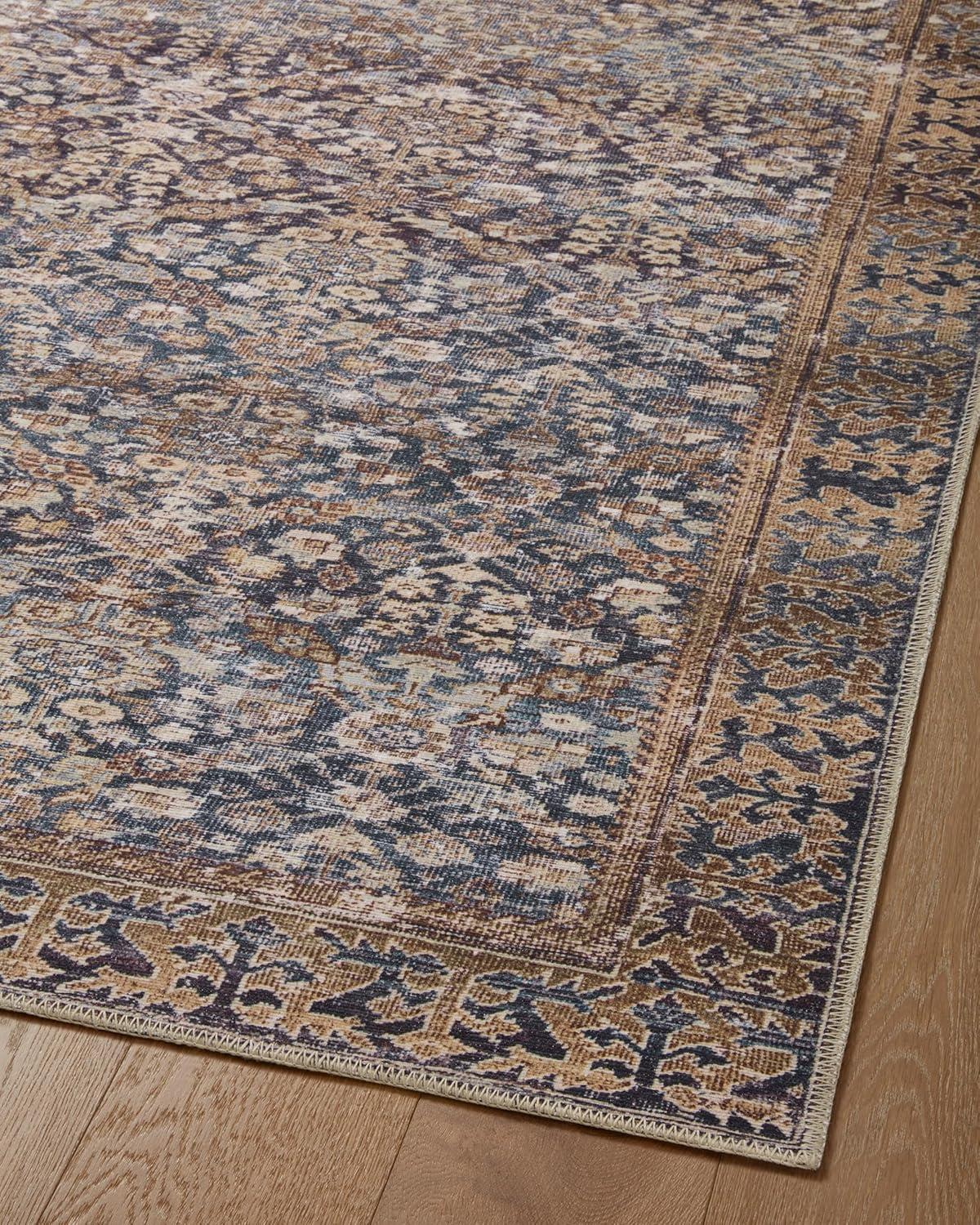 Amber Lewis x Loloi Georgie Denim / Spice Area Rug