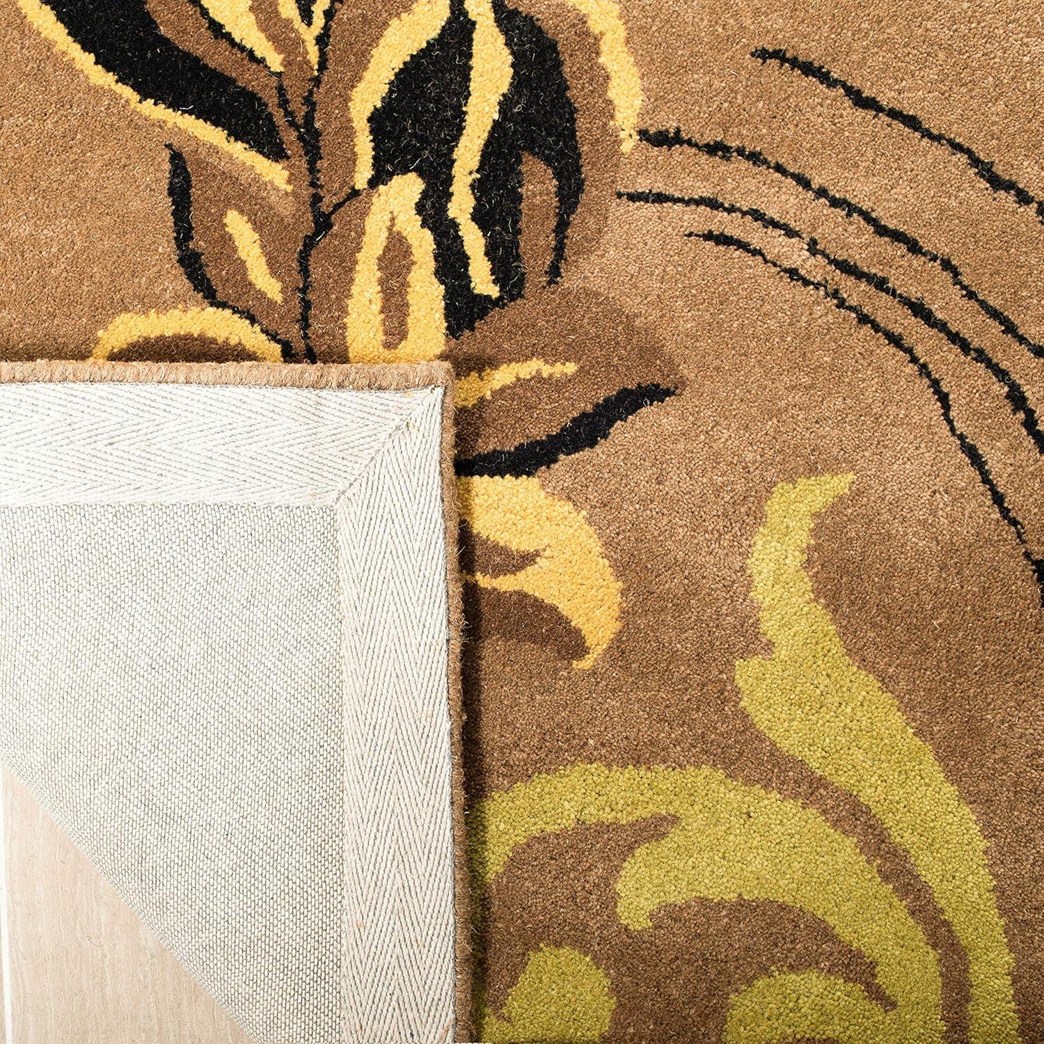 Soho SOH736 Hand Tufted Rectangle Contemporary Area Rug - Brown - 5' X 8' - Safavieh.
