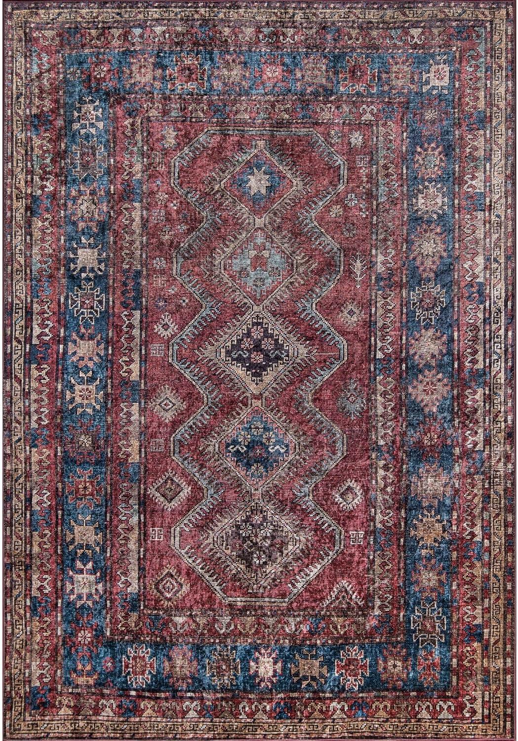 Karachi Rezi Rug Burgundy - Momeni