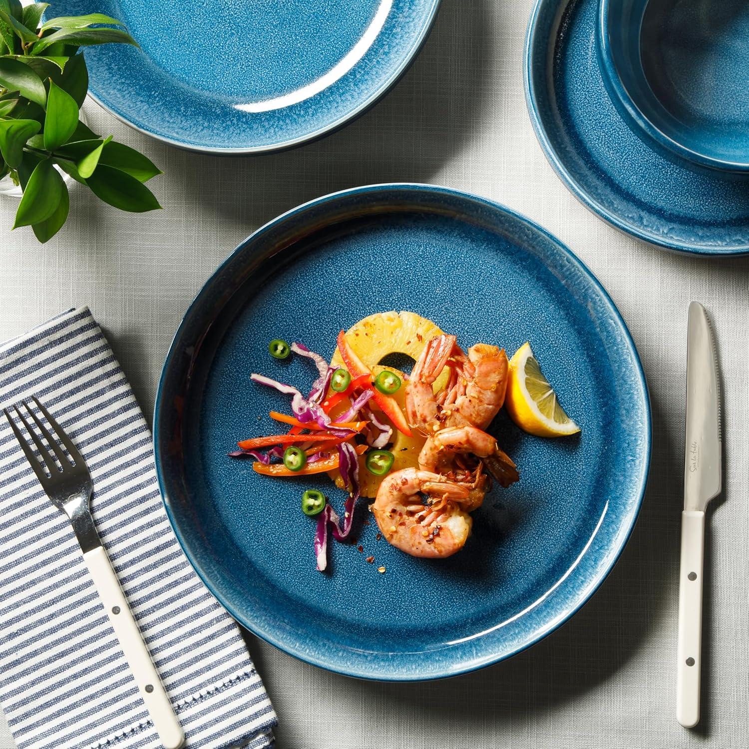 Sur La Table Kitchen Essentials Banquette 16 Piece Stoneware Dinnerware Set - Service for 4