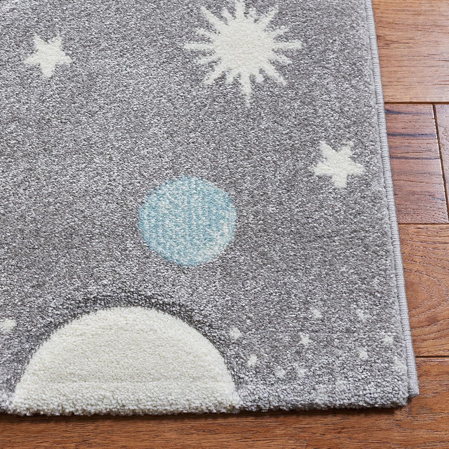 Carousel Kids  CRK103 Loomed Indoor Runner Rug - Grey/Lavender - 2'3"x10' - Safavieh